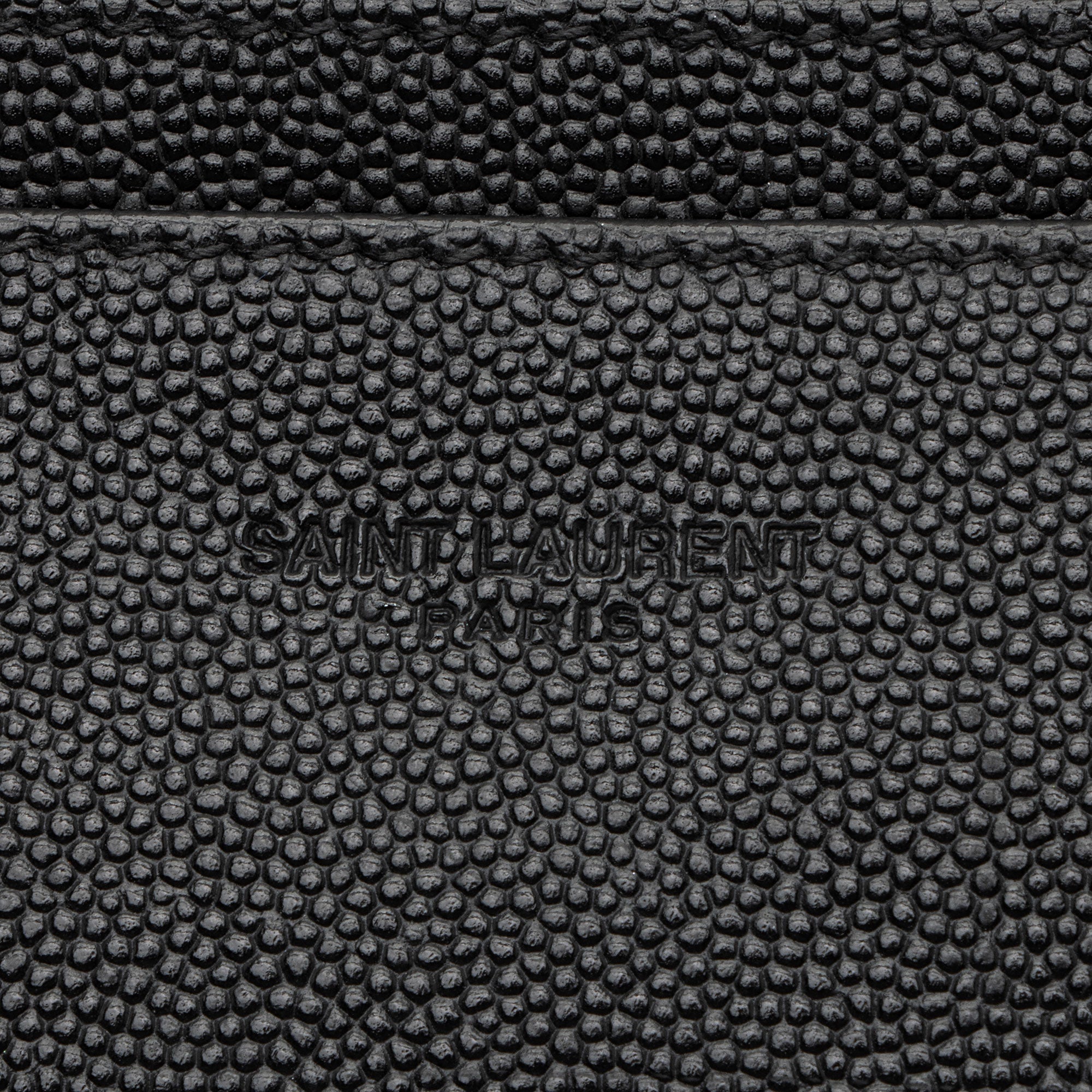 Saint Laurent Matelasse Grain de Poudre Monogram Cassandra Large Pouch (SHF-cEDDZ3)