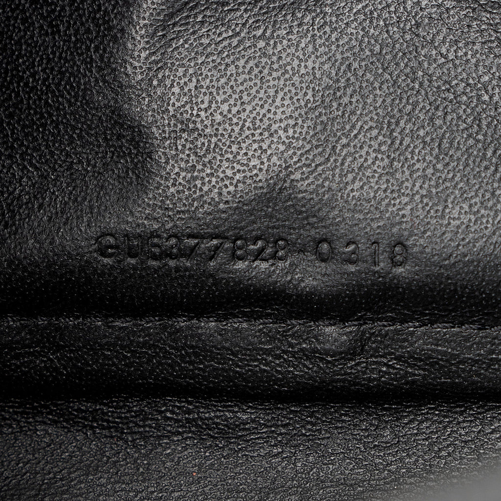 Saint Laurent Matelasse Grain de Poudre Monogram Chain Wallet - FINAL SALE (SHF-3qQ1Kb)