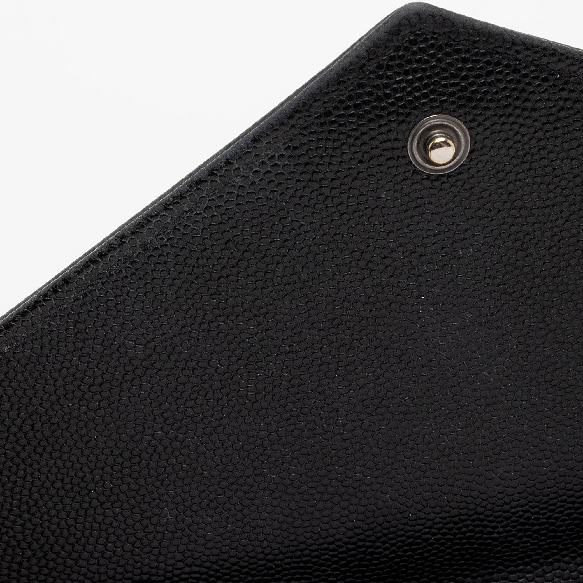 Saint Laurent Matelasse Grain de Poudre Monogram Chain Wallet - FINAL SALE (SHF-3qQ1Kb)