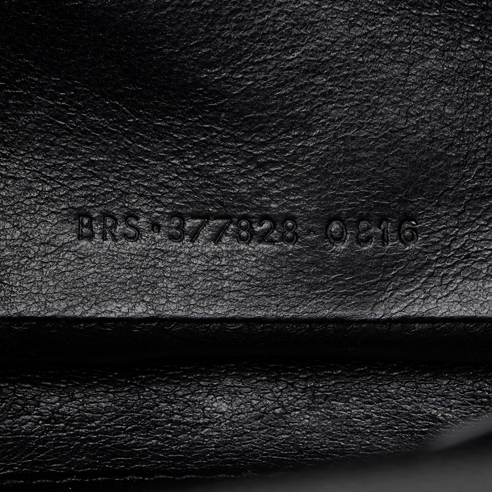 Saint Laurent Matelasse Grain de Poudre Monogram Chain Wallet (SHF-18470)