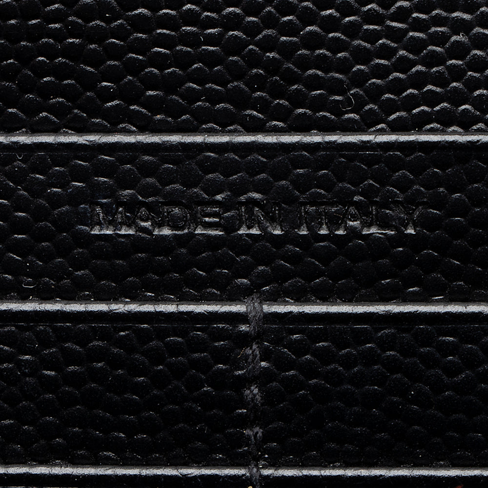 Saint Laurent Matelasse Grain de Poudre Monogram Chain Wallet (SHF-18470)