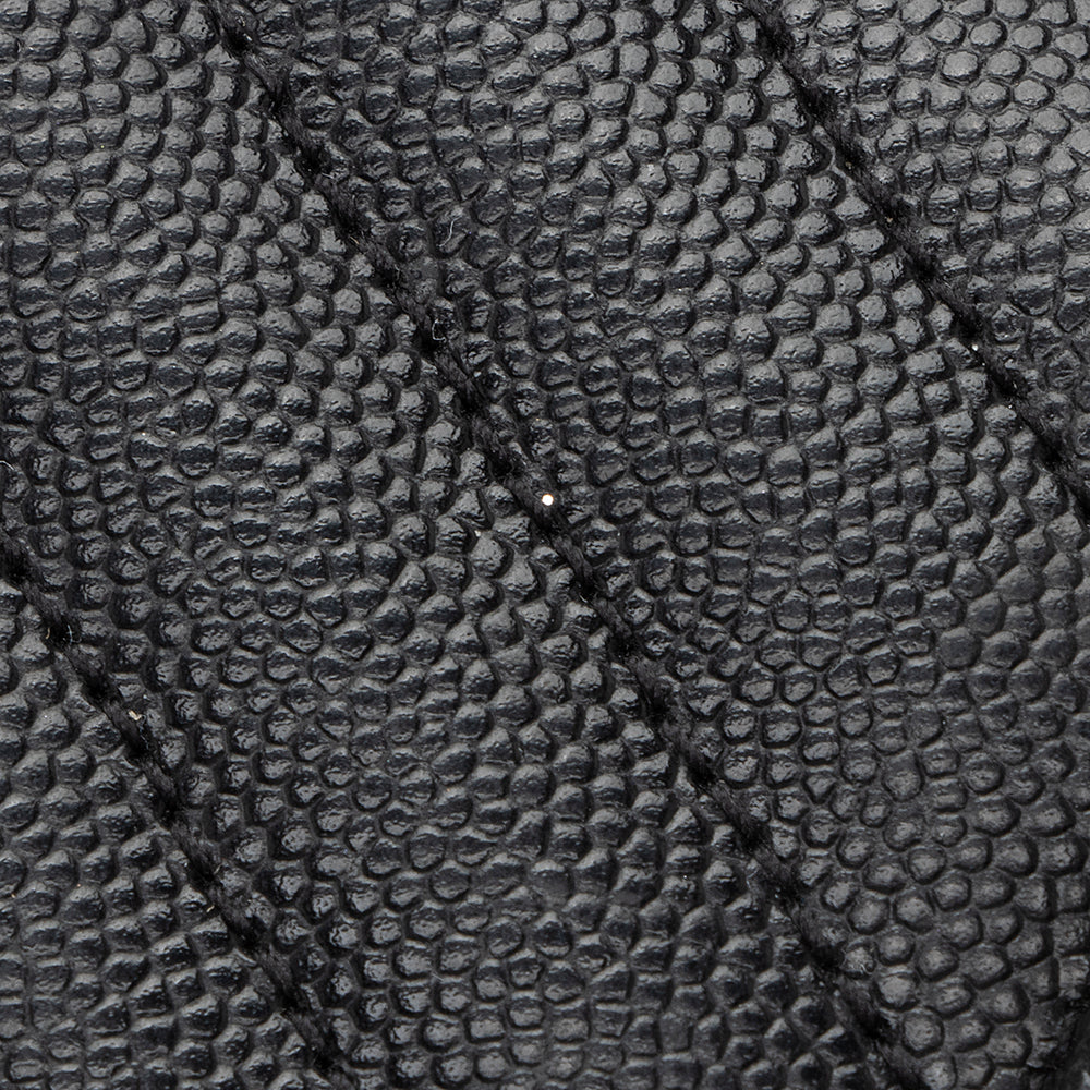 Saint Laurent Matelasse Grain de Poudre Monogram Chain Wallet (SHF-19680)