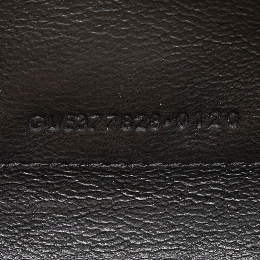 Saint Laurent Matelasse Grain de Poudre Monogram Chain Wallet (SHF-21552)