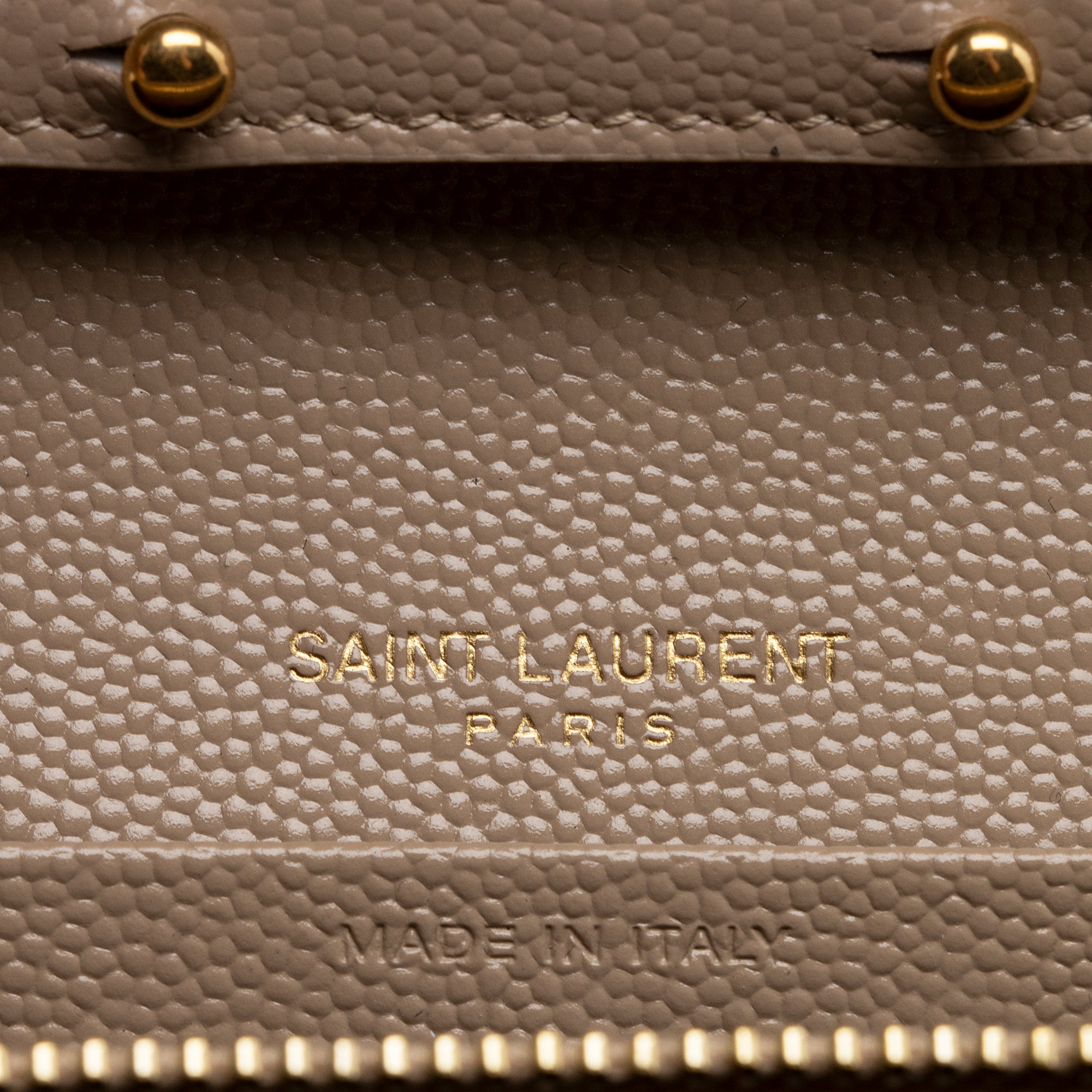 Saint Laurent Matelasse Grain de Poudre Monogram Chain Wallet (SHF-22227)