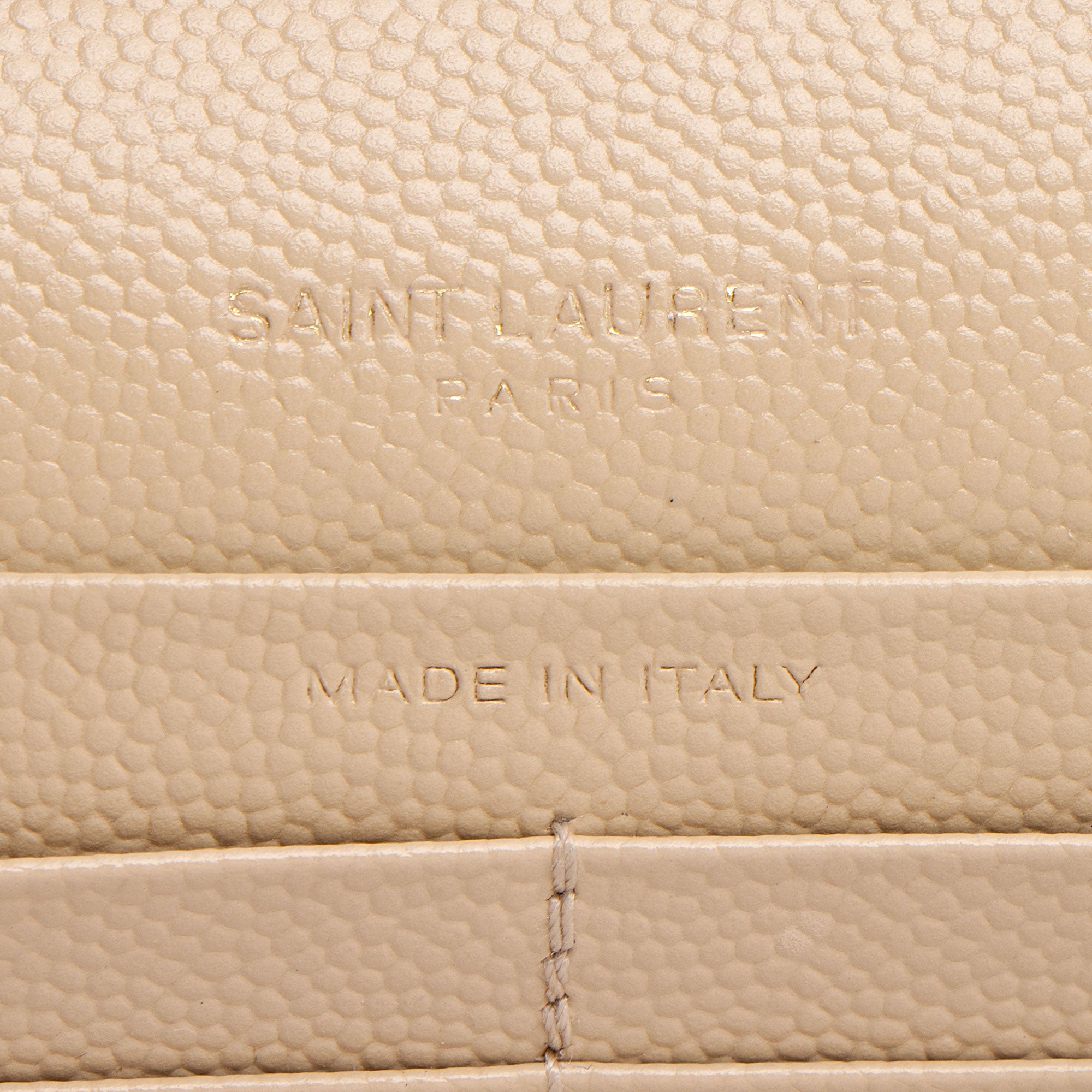 Saint Laurent Matelasse Grain de Poudre Monogram Chain Wallet (SHF-4h5maT)