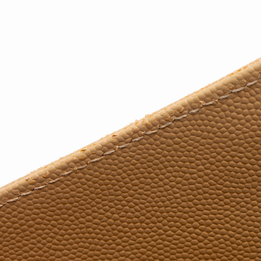 Saint Laurent Matelasse Grain de Poudre Monogram Chain Wallet (SHF-VGvD82)
