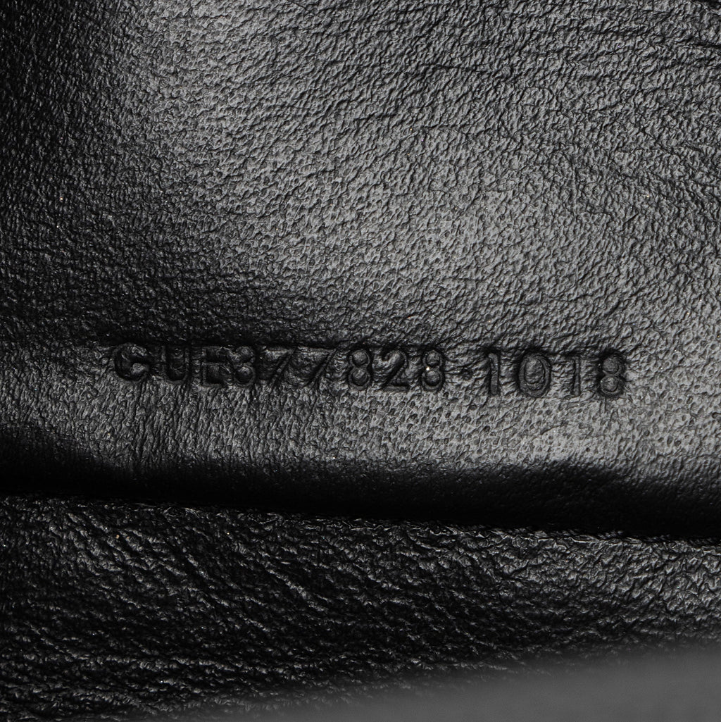 Saint Laurent Matelasse Grain de Poudre Monogram Chain Wallet (SHF-fpbhkV)