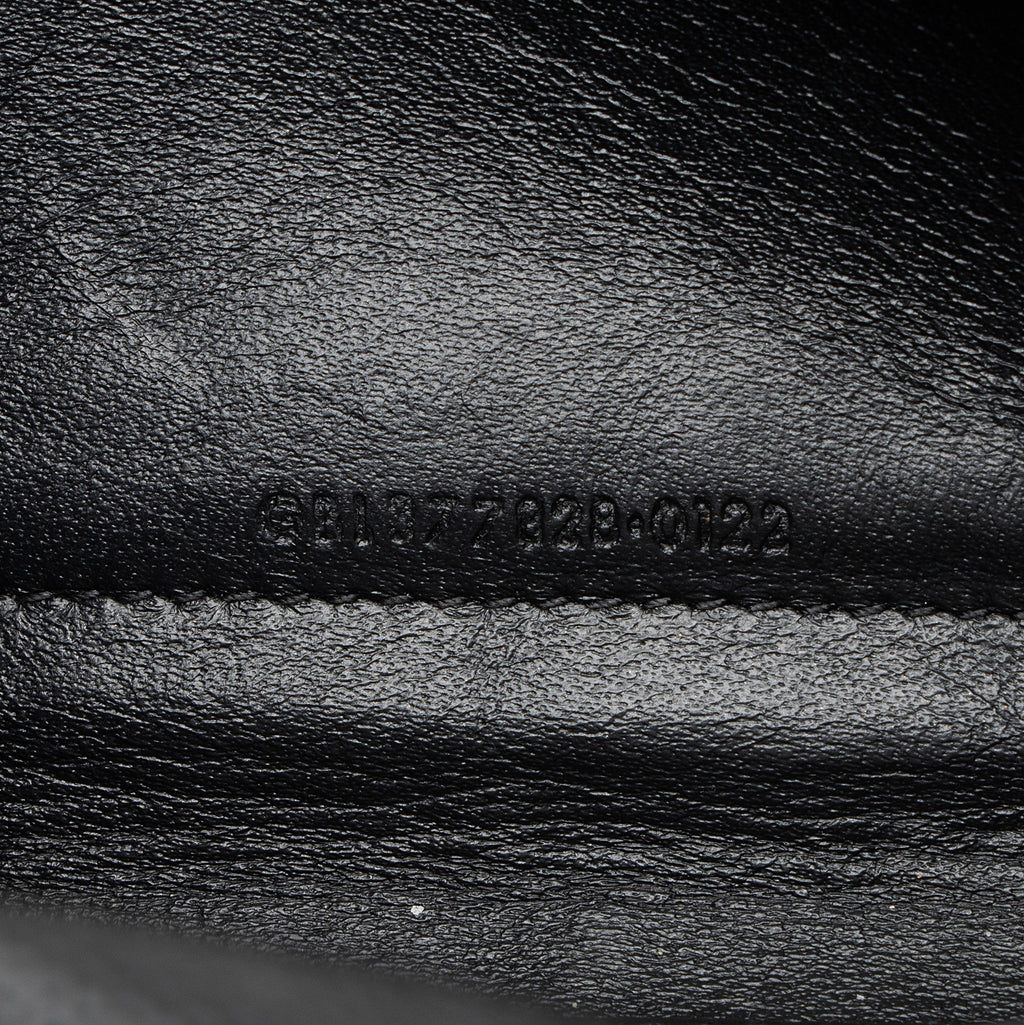 Saint Laurent Matelasse Grain de Poudre Monogram Chain Wallet