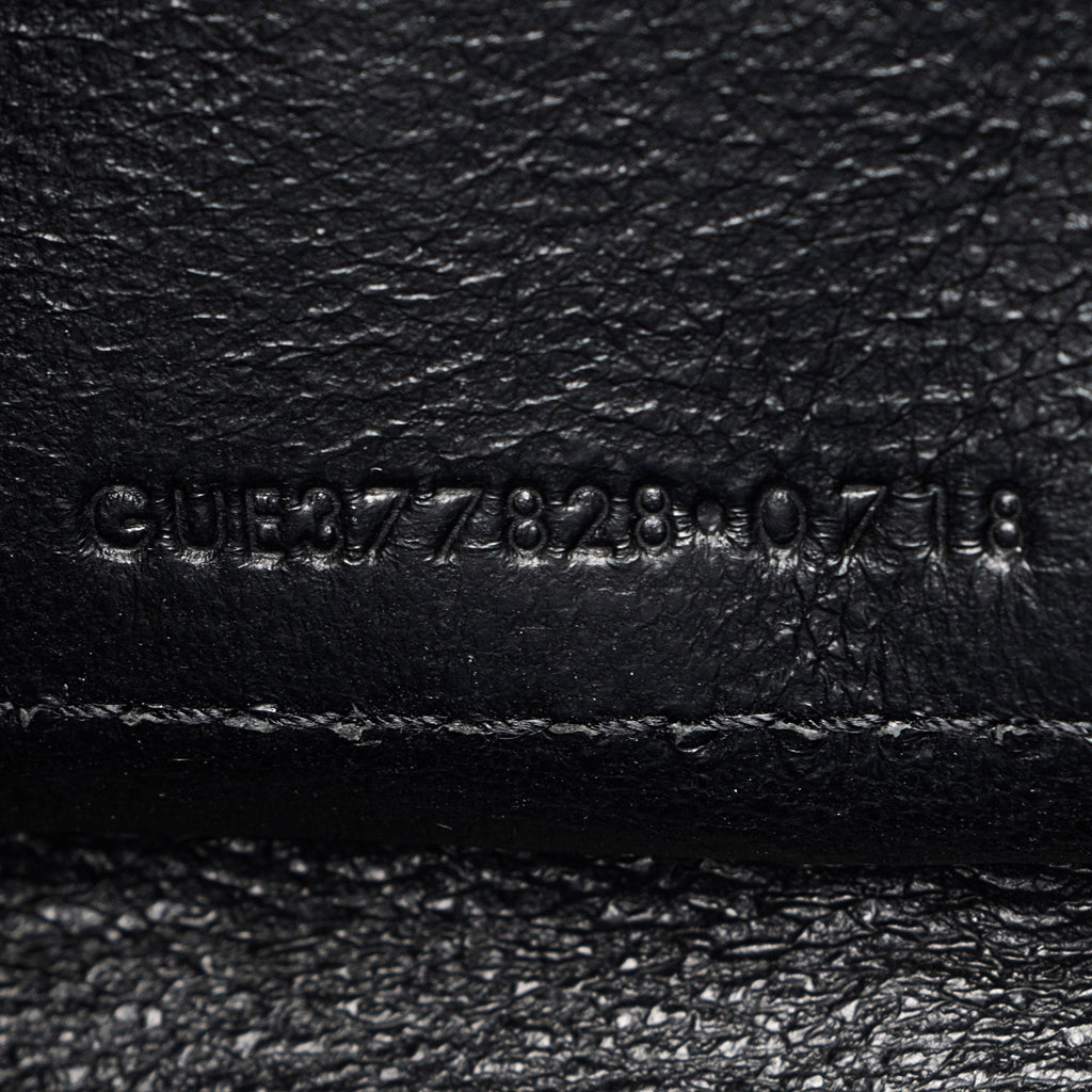 Saint Laurent Matelasse Grain de Poudre Monogram Chain Wallet