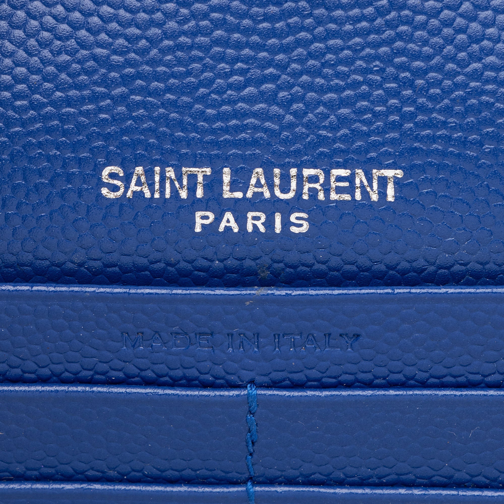 Saint Laurent Matelasse Grain de Poudre Monogram Chain Wallet