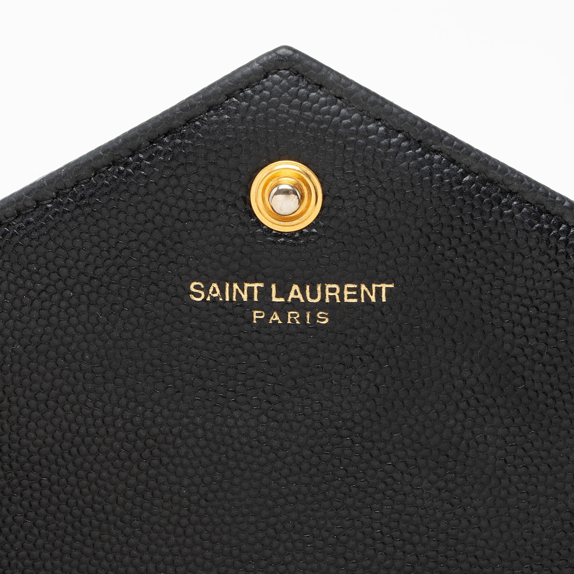 Saint Laurent Matelasse Grain de Poudre Monogram Chain Wallet