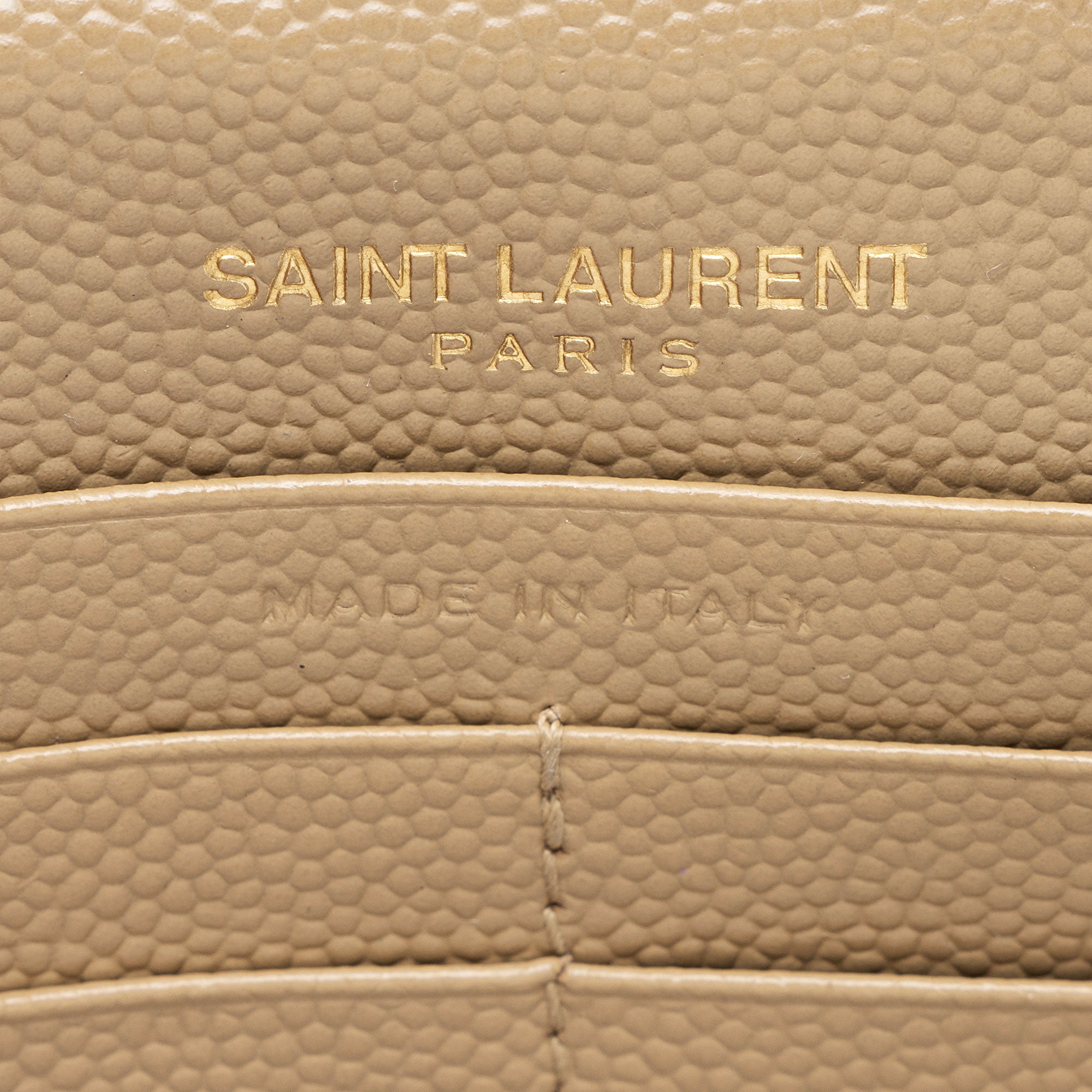 Saint Laurent Matelasse Grain de Poudre Monogram Chain Wallet - FINAL SALE