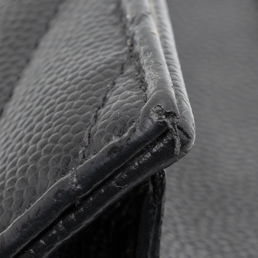 Saint Laurent Matelasse Grain de Poudre Monogram Envelope Chain Wallet (SHF-23410)