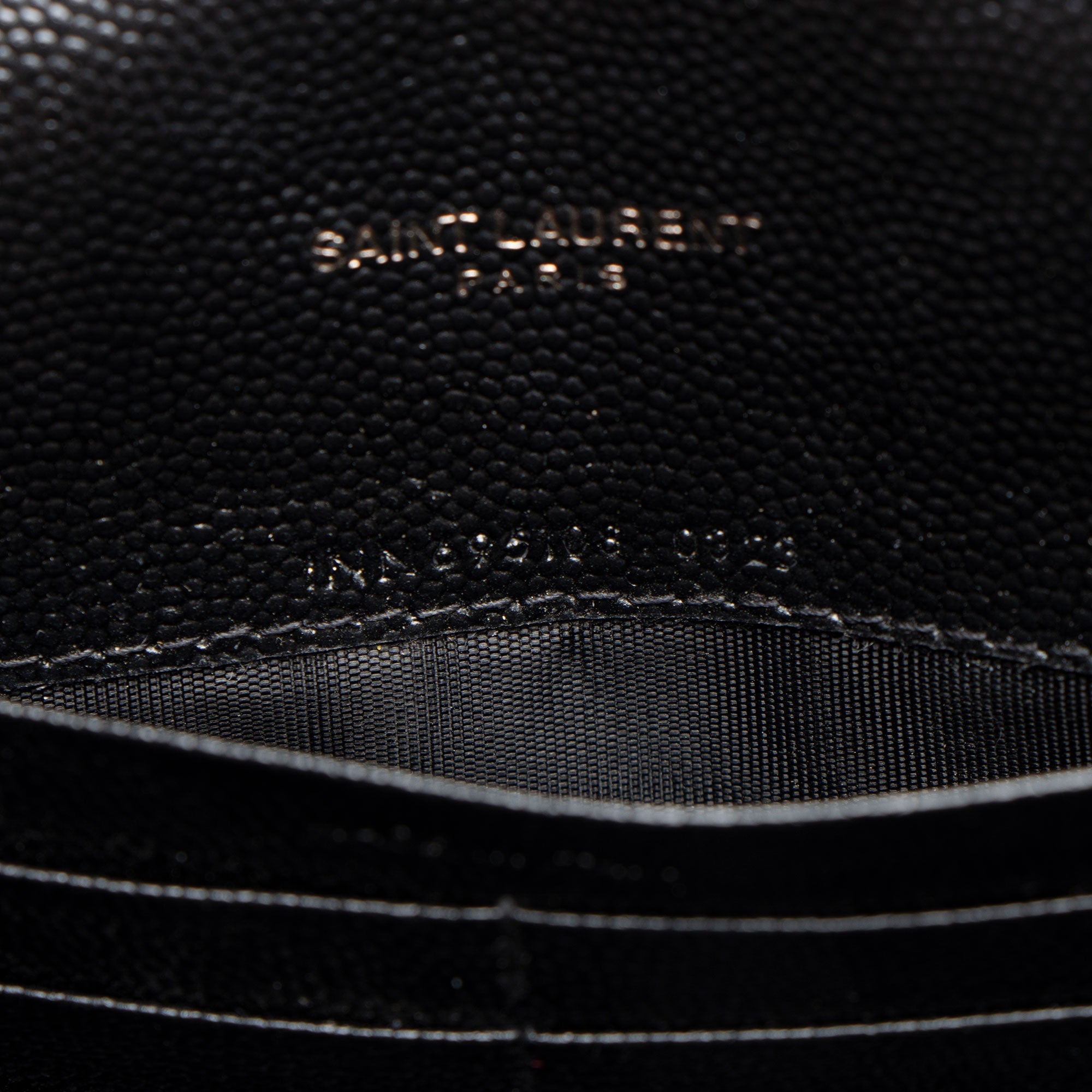 Saint Laurent Matelasse Grain de Poudre Monogram Envelope Chain Wallet (SHF-xHzUT8)