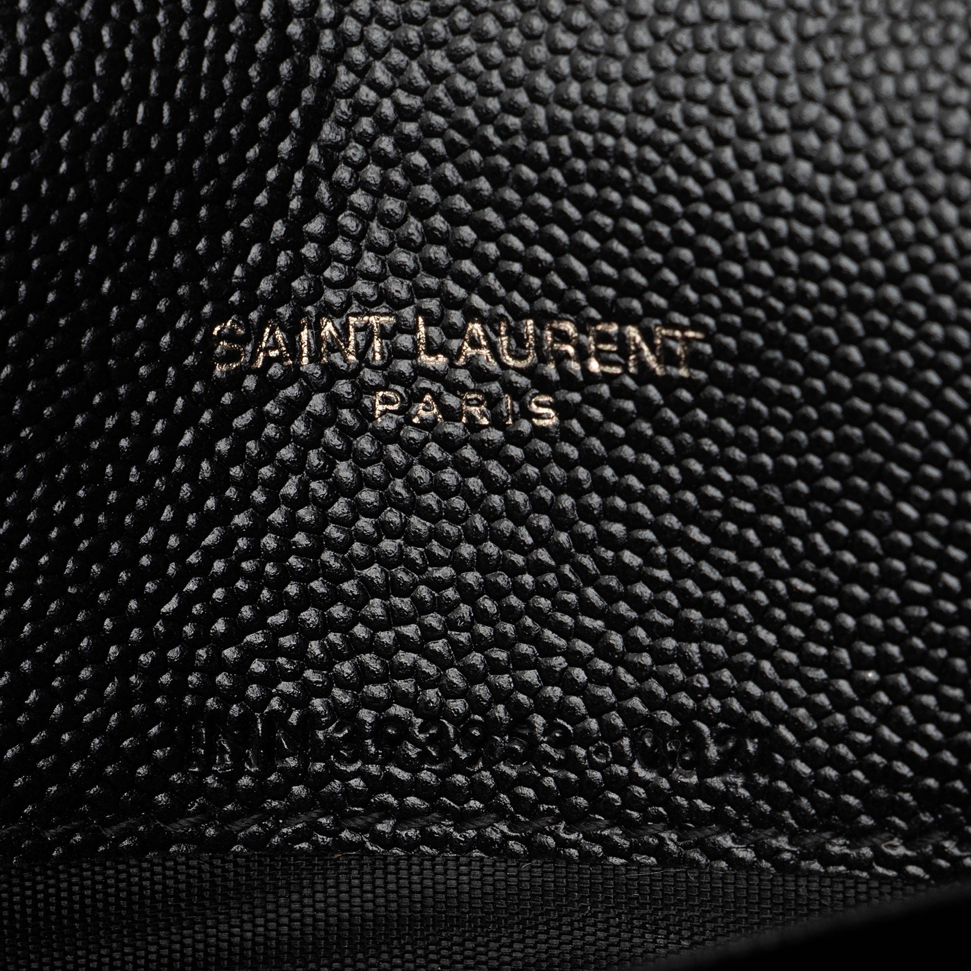 Saint Laurent Matelasse Grain de Poudre Monogram Envelope Chain Wallet (SHF-igJITM)