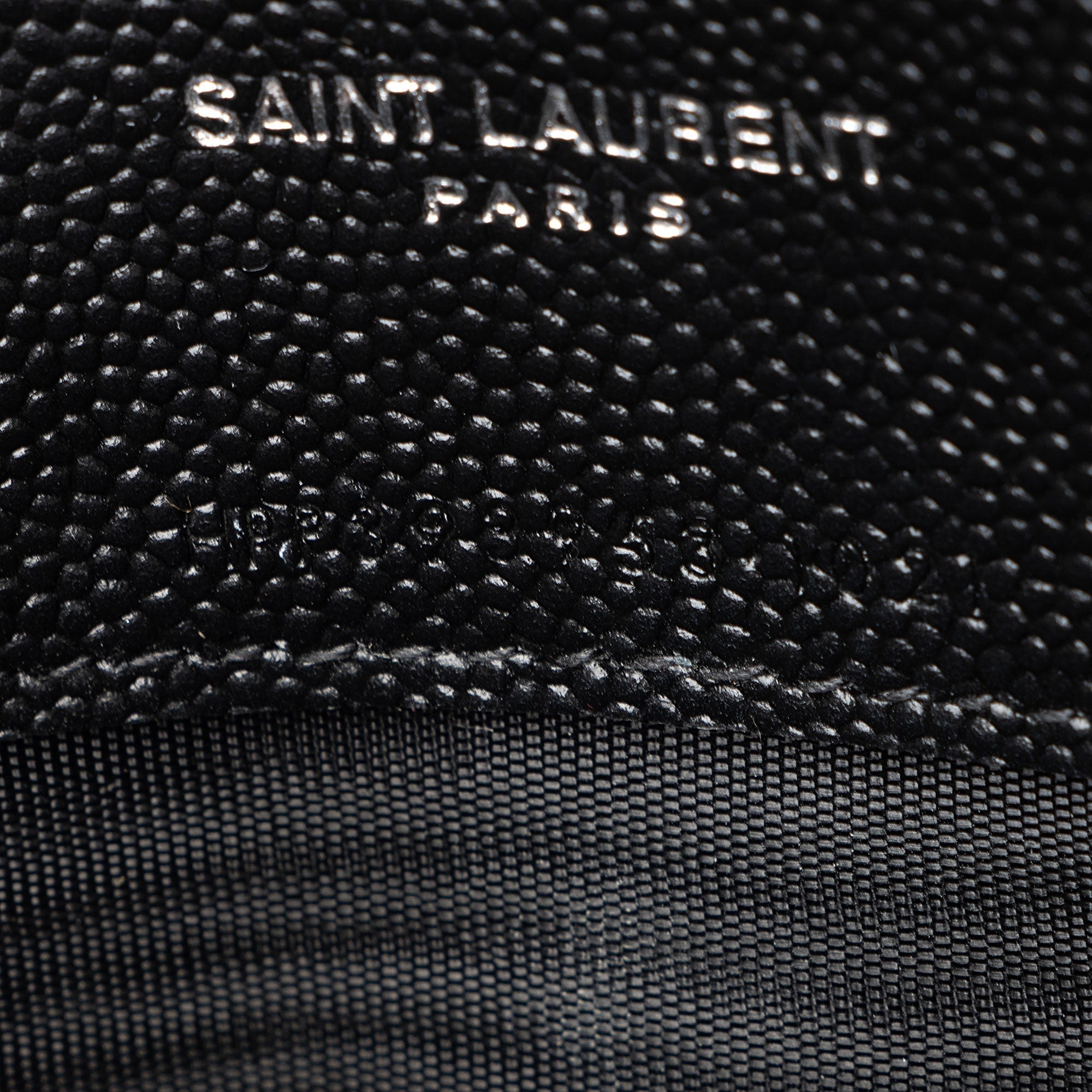 Saint Laurent Matelasse Grain de Poudre Monogram Envelope Chain Wallet