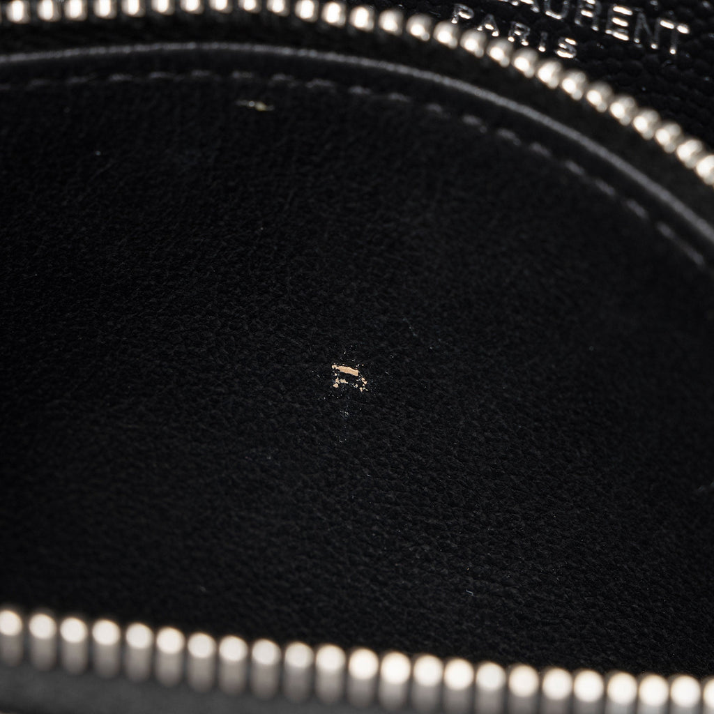 Saint Laurent Matelasse Grain de Poudre Monogram Envelope Chain Wallet