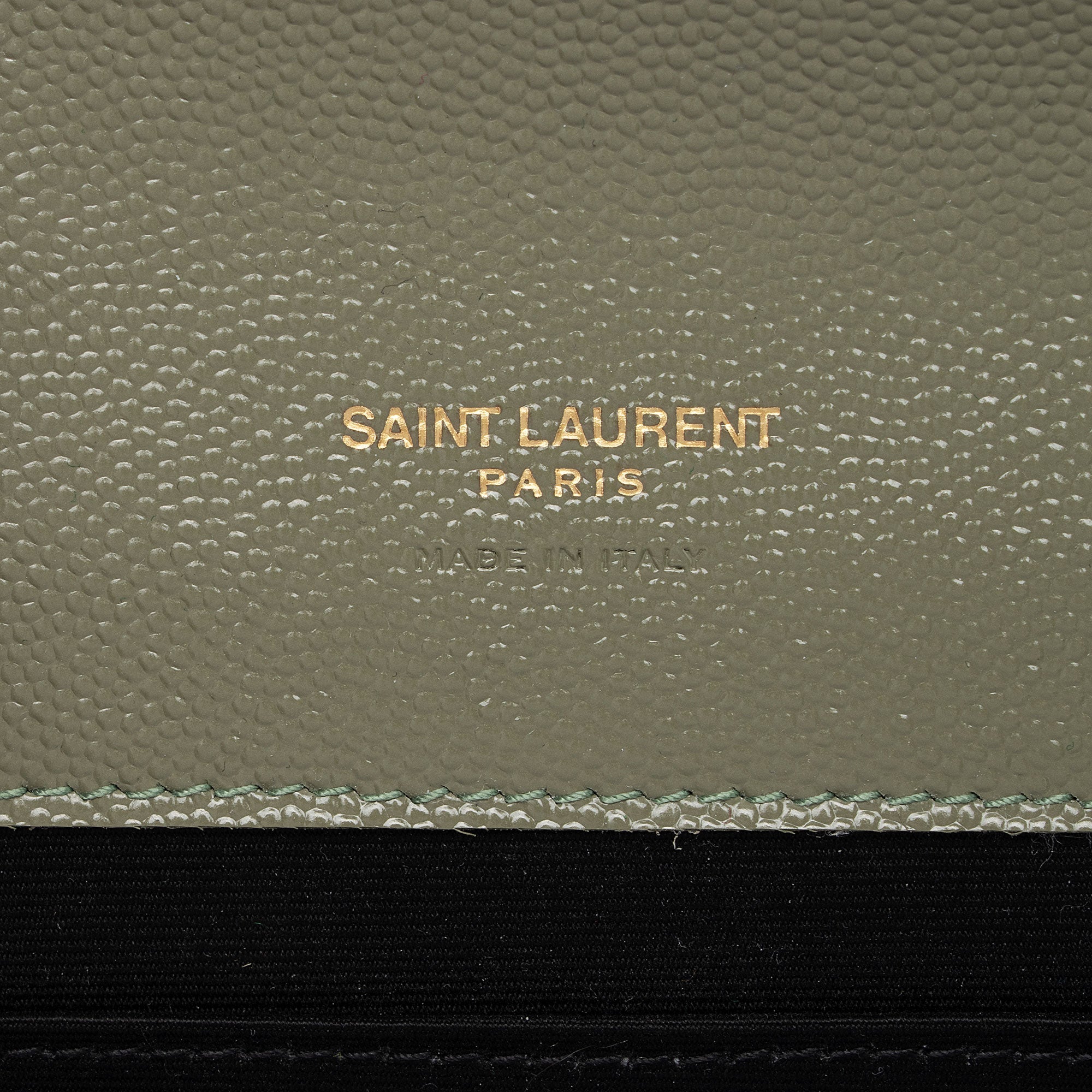 Saint Laurent Matelasse Grain de Poudre Monogram Envelope Pouch (SHF-H63Wlo)