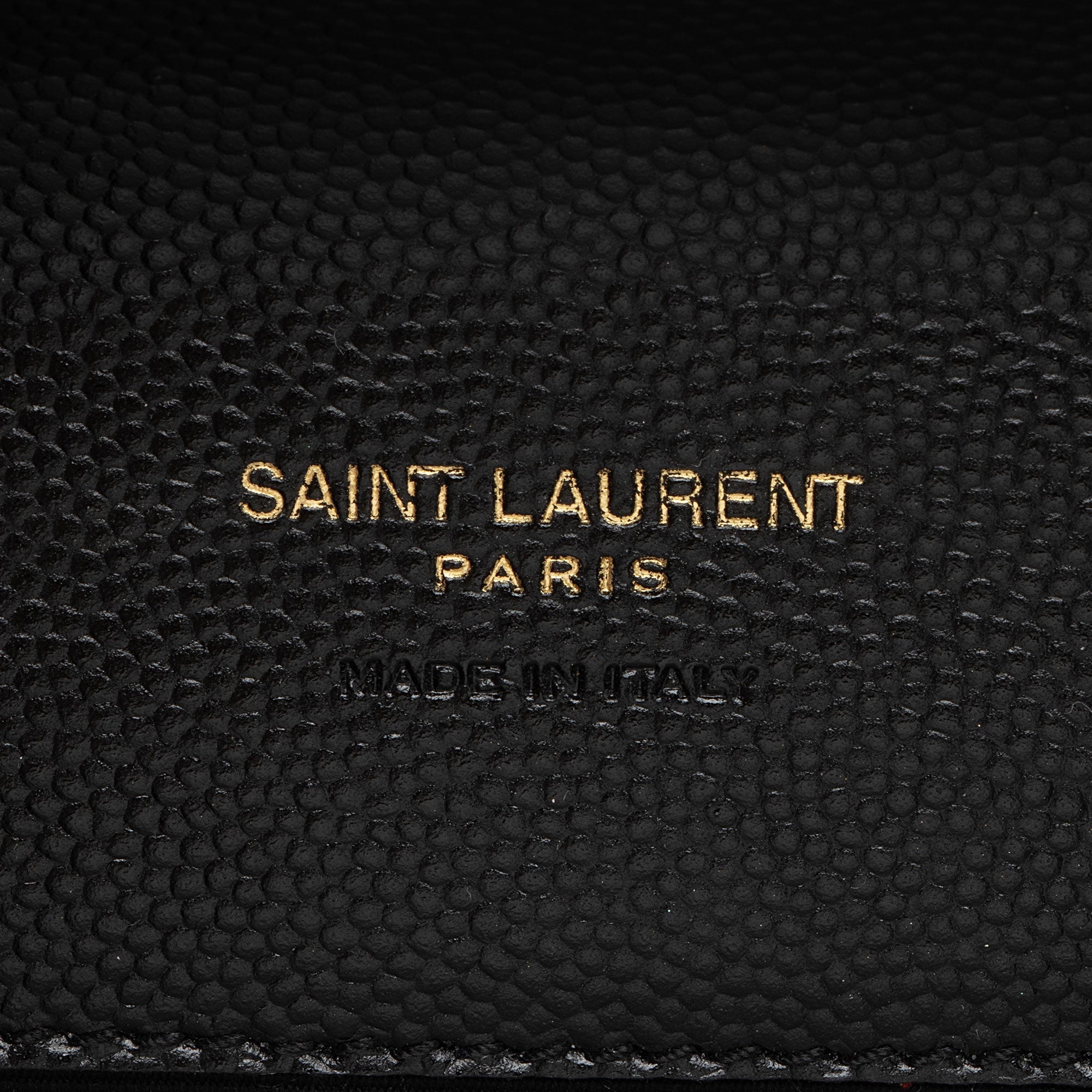 Saint Laurent Matelasse Grain de Poudre Monogram Envelope Pouch (SHF-eQugwj)