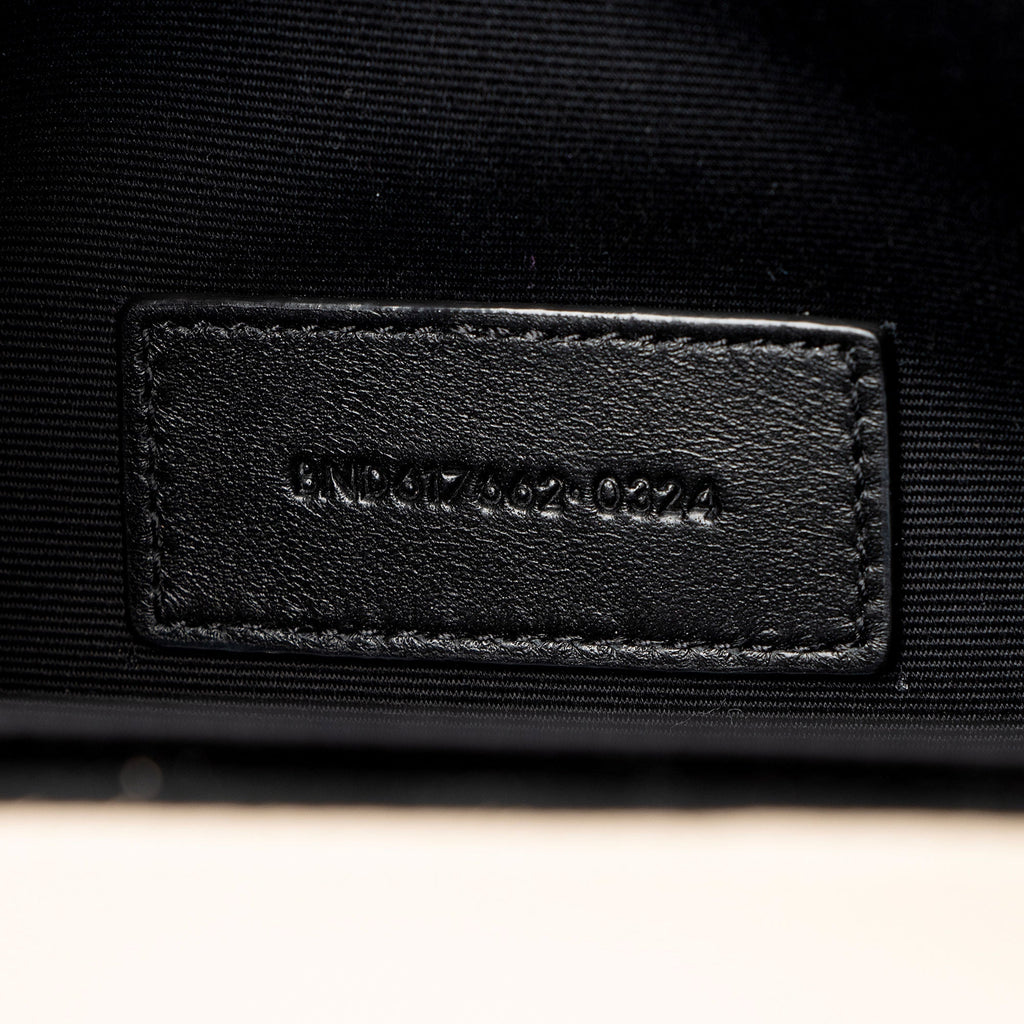 Saint Laurent Matelasse Grain de Poudre Monogram Envelope Pouch
