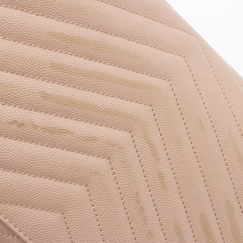 Saint Laurent Matelasse Grain de Poudre Monogram Envelope Pouch