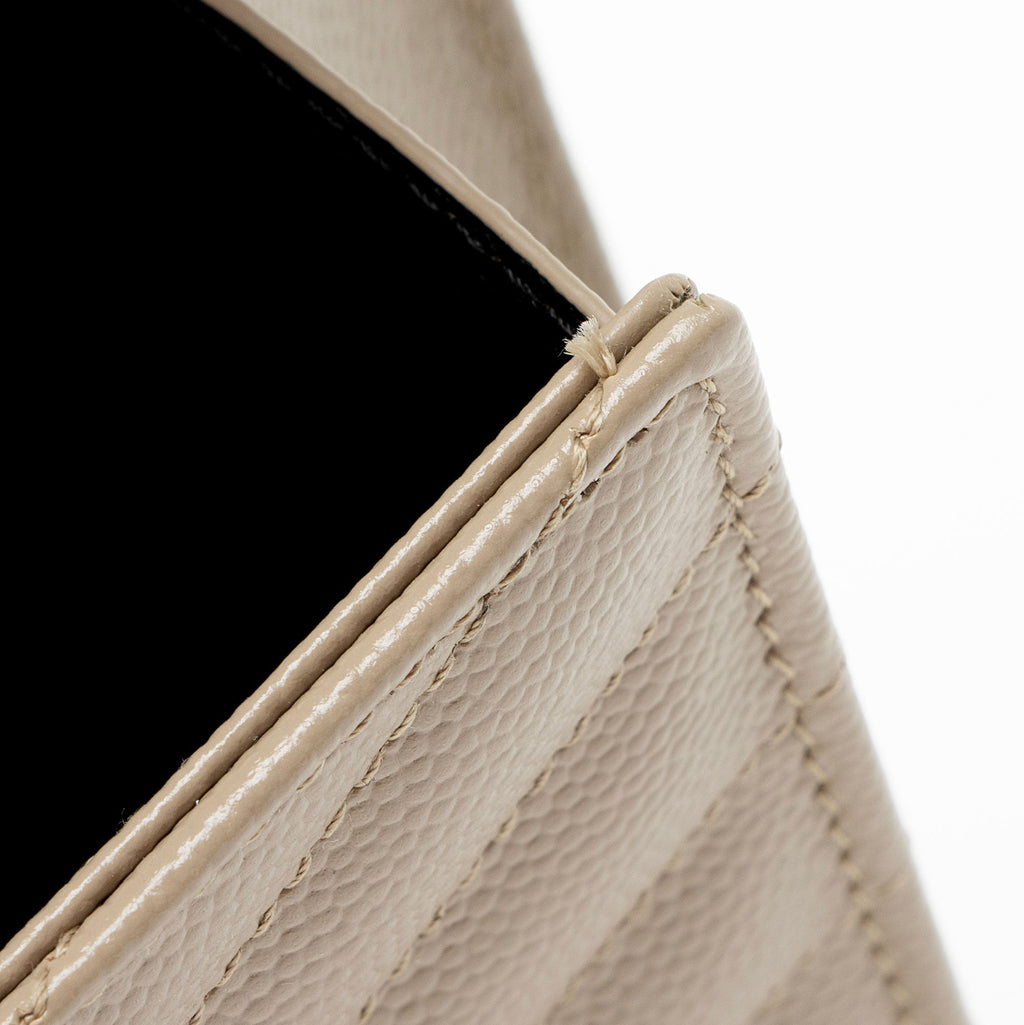 Saint Laurent Matelasse Grain de Poudre Monogram Envelope Pouch