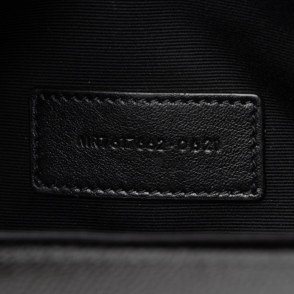 Saint Laurent Matelasse Grain de Poudre Monogram Envelope Pouch