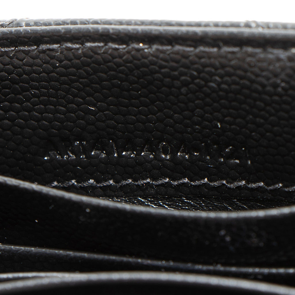 Saint Laurent Matelasse Grain de Poudre Monogram Envelope Small Wallet