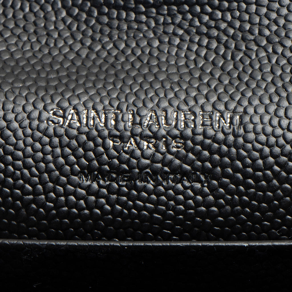 Saint Laurent Matelasse Grain de Poudre Monogram Envelope Small Wallet