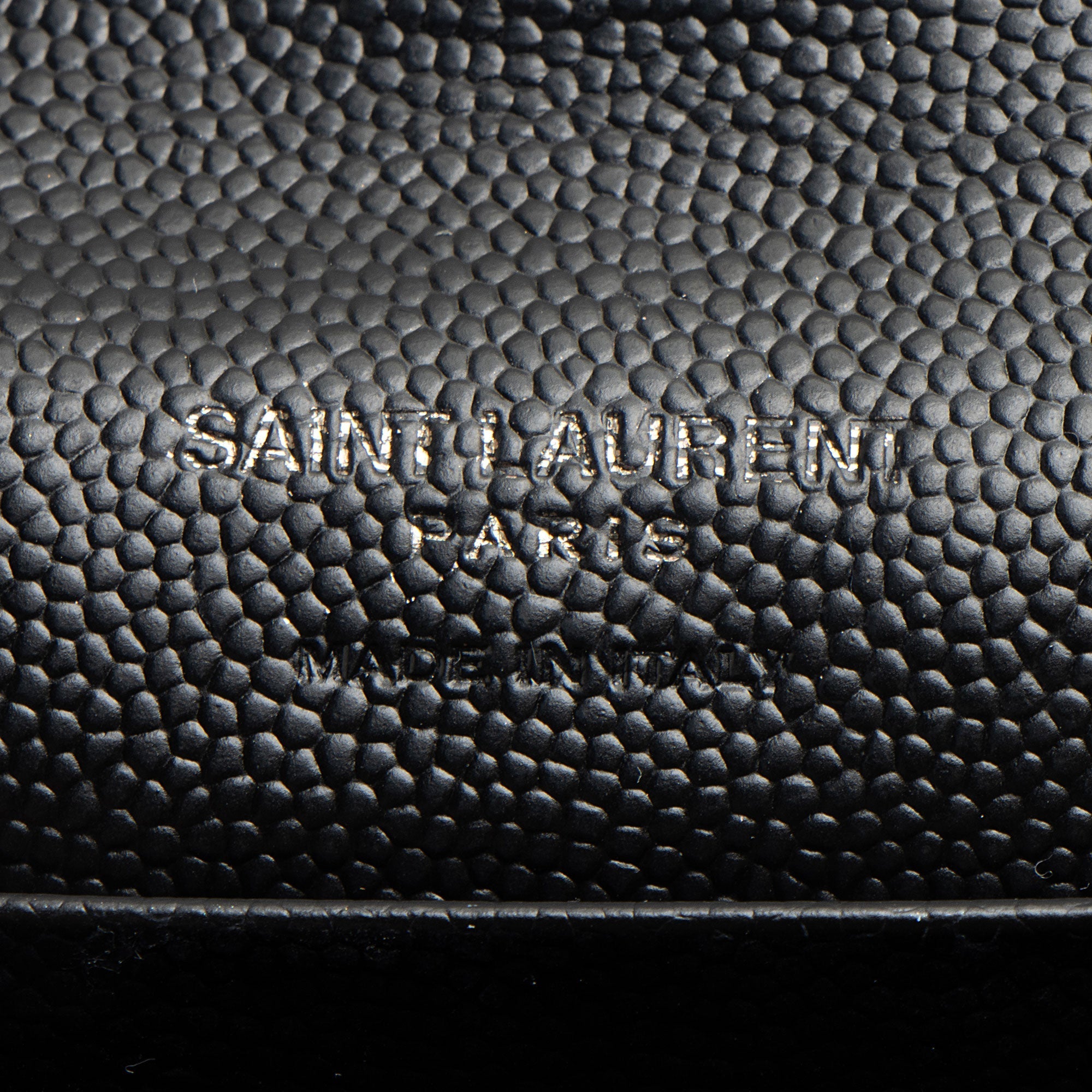 Saint Laurent Matelasse Grain de Poudre Monogram Envelope Small Wallet