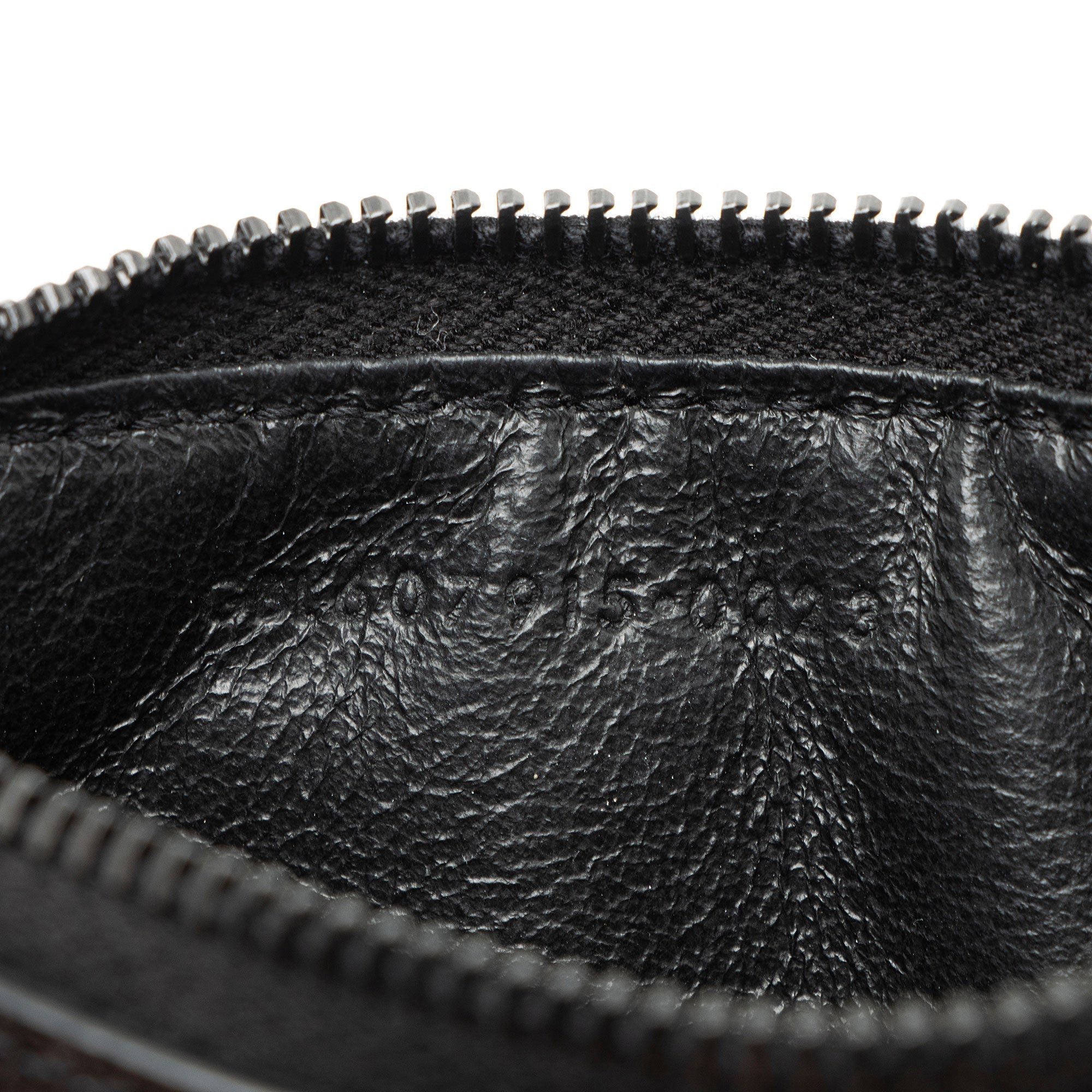 Saint Laurent Matelasse Grain de Poudre Monogram Fragments Zipper Card Case (SHF-sDlJPU)