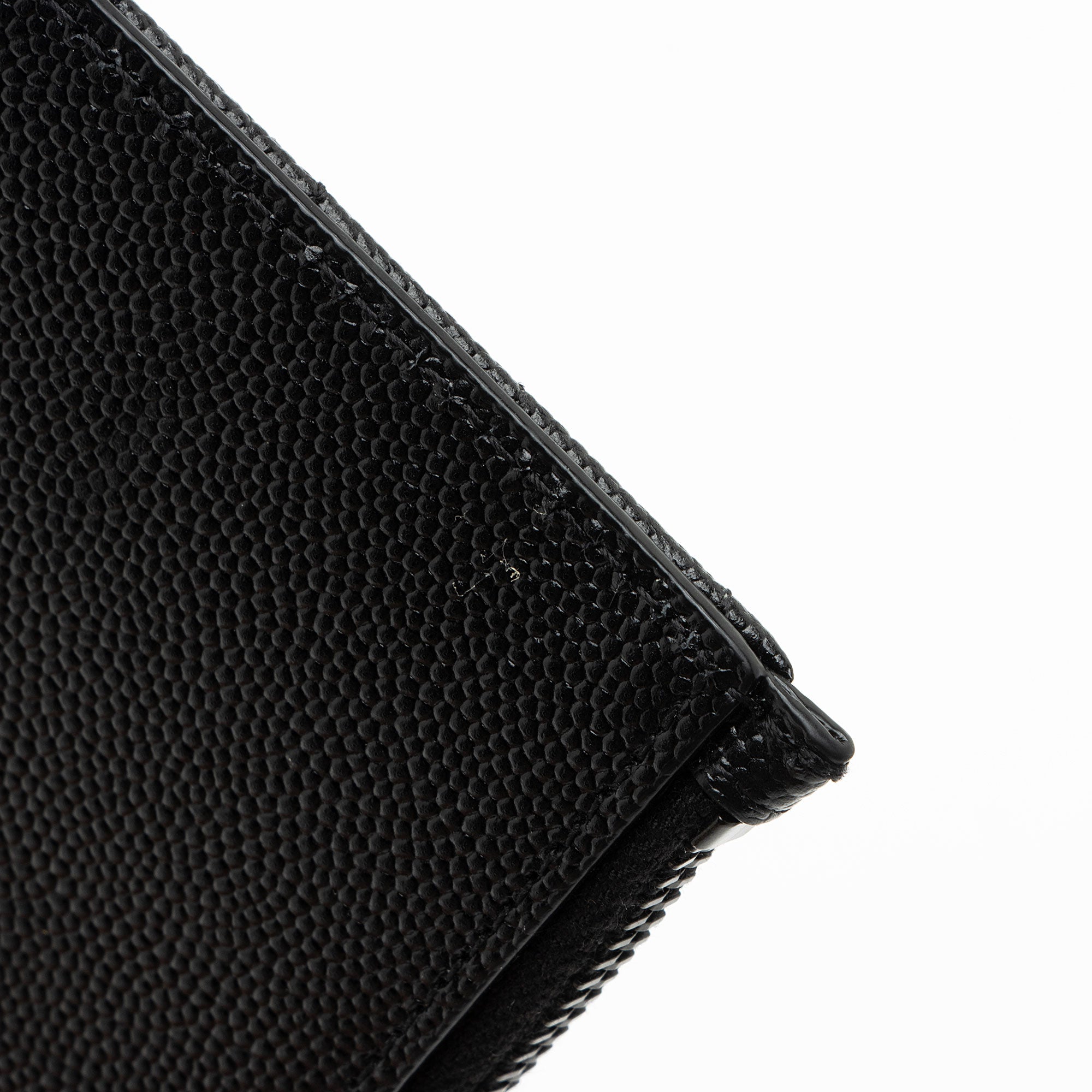 Saint Laurent Matelasse Grain de Poudre Monogram Fragments Zipper Card Case (SHF-sDlJPU)