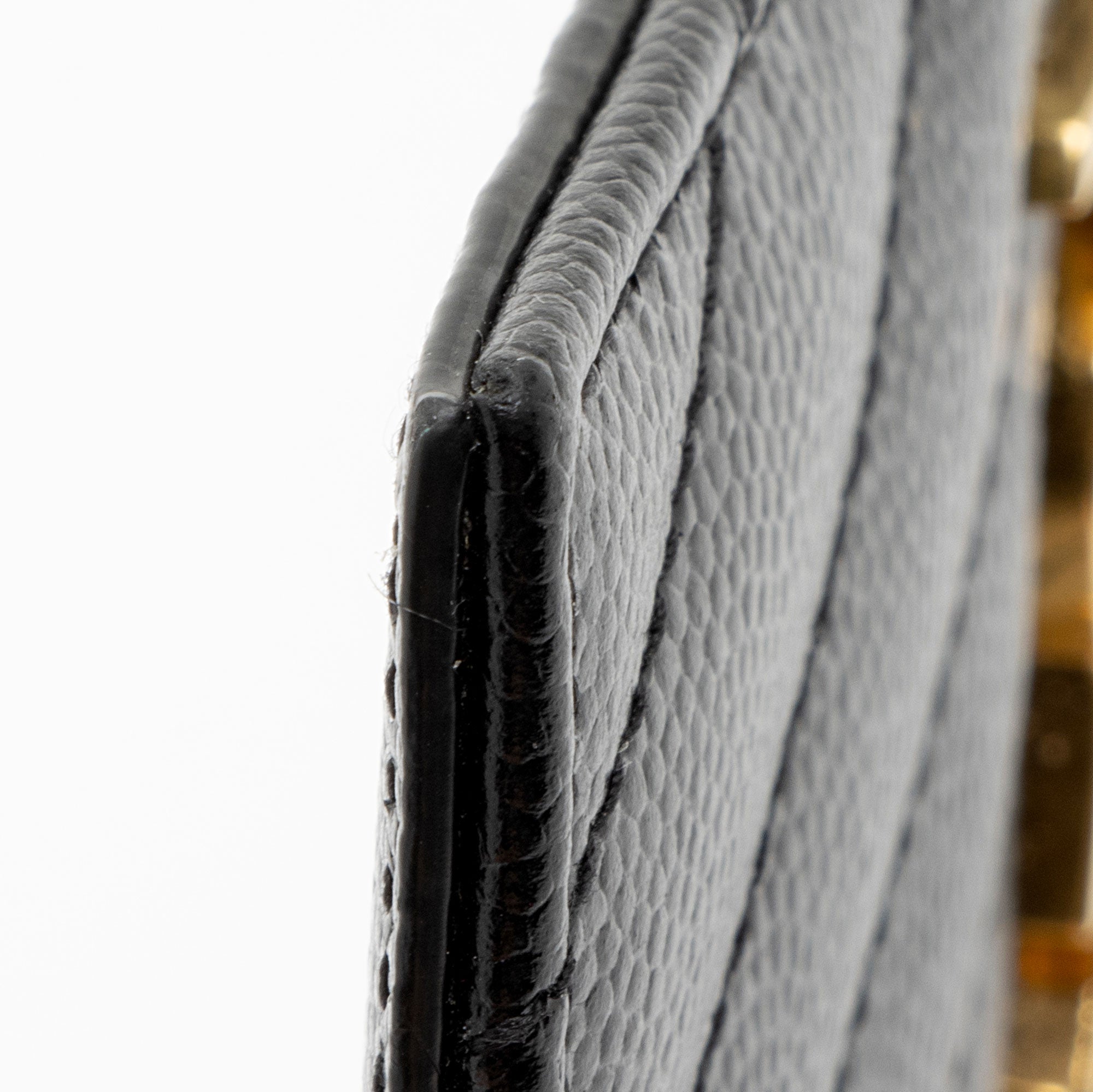Saint Laurent Matelasse Grain de Poudre Monogram Fragments Zipper Card Case