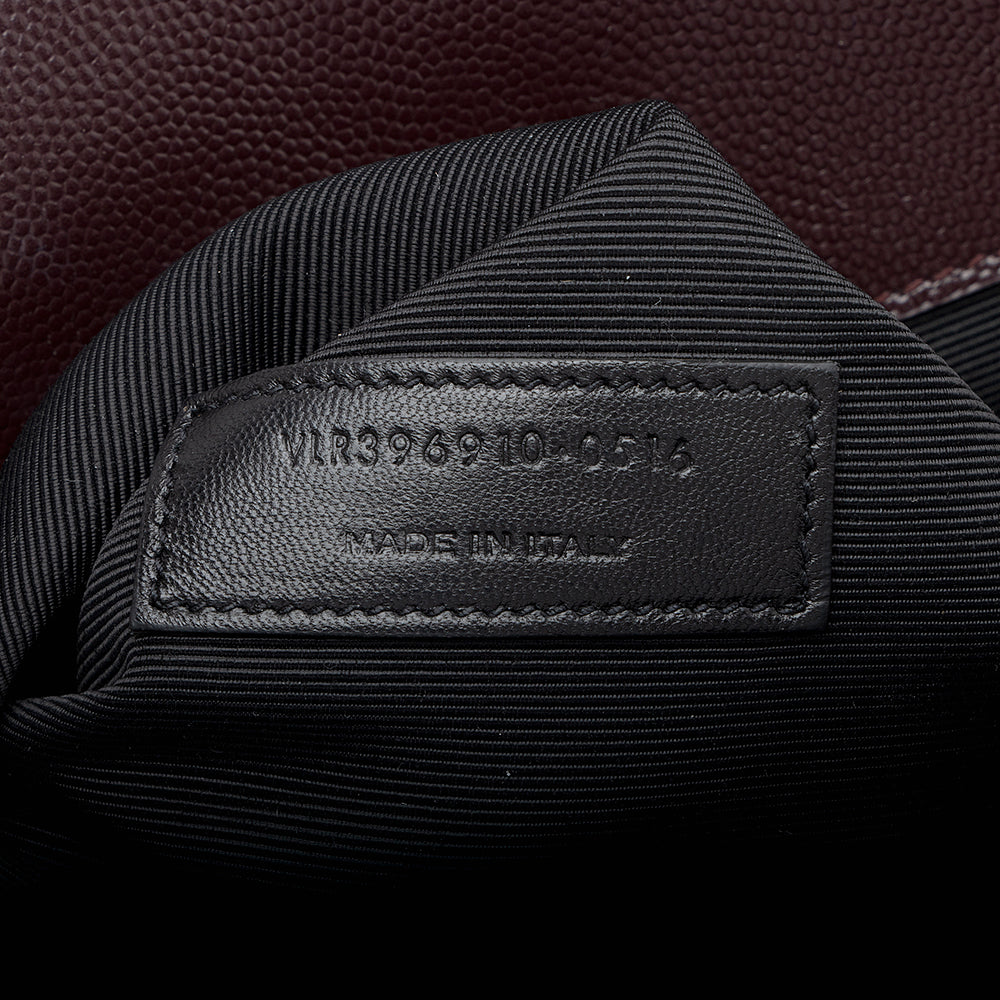 Saint Laurent Matelasse Grain de Poudre Monogram Large Shoulder Bag (SHF-18343)