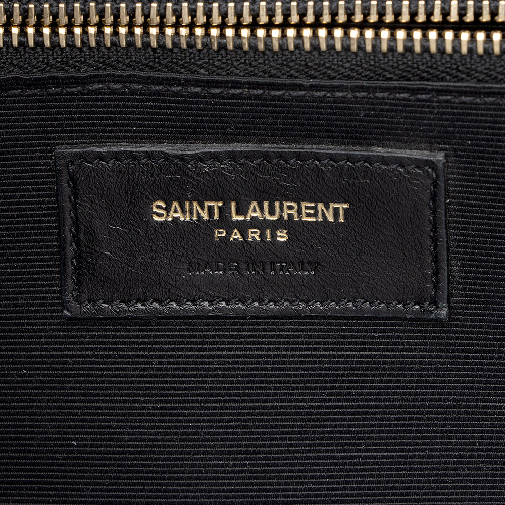 Saint Laurent Matelasse Grain de Poudre Monogram Large Shoulder Bag (SHF-18343)