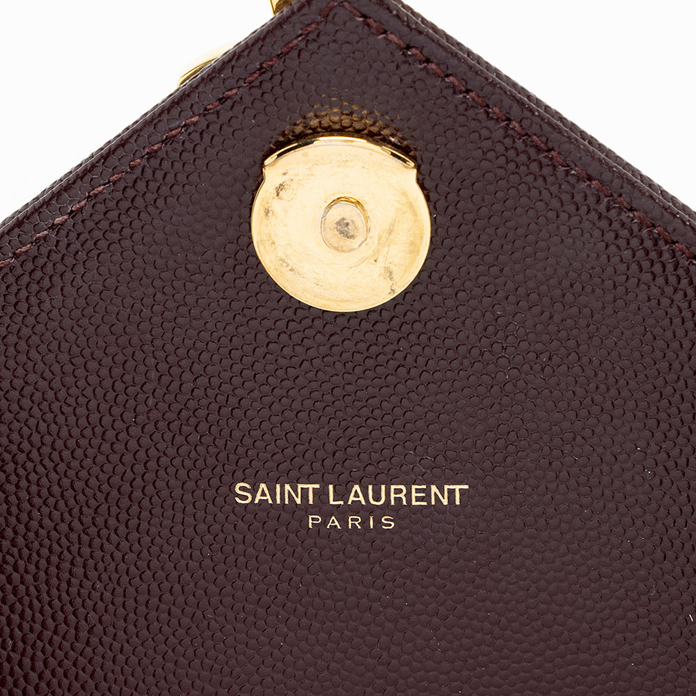 Saint Laurent Matelasse Grain de Poudre Monogram Large Shoulder Bag (SHF-18343)