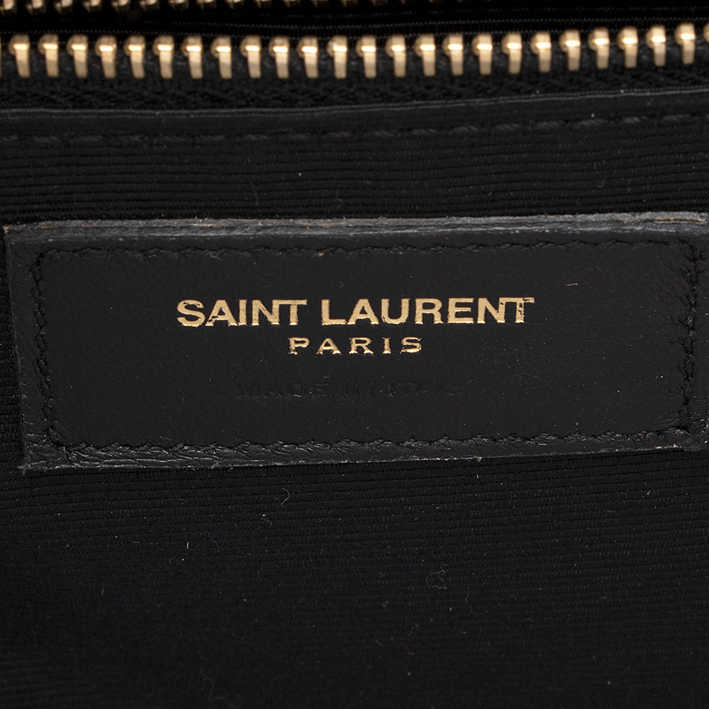Saint Laurent Matelasse Grain de Poudre Monogram Large Shoulder Bag (SHF-21121)
