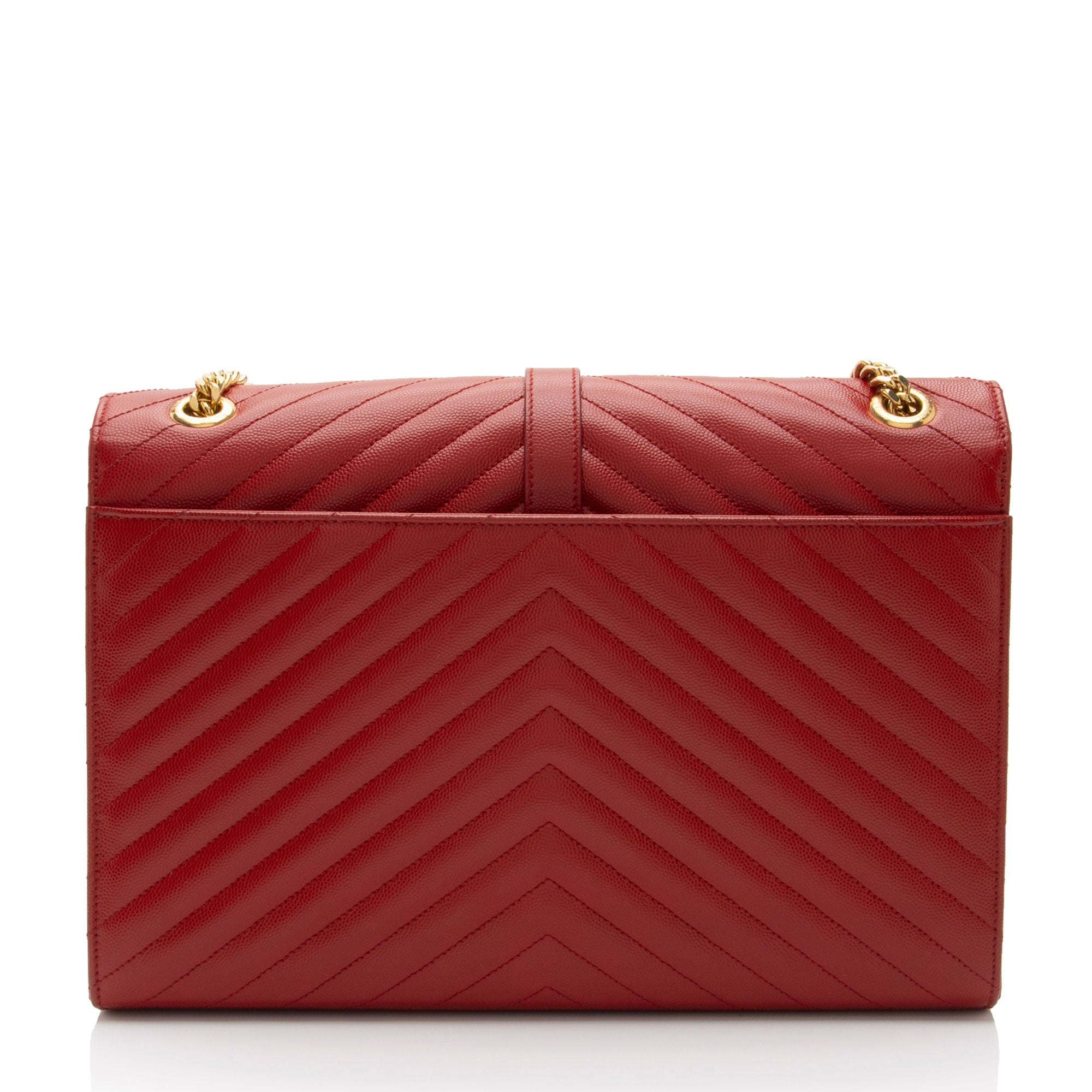 Saint Laurent Matelasse Grain de Poudre Monogram Large Shoulder Bag (SHF-bJ8xep)
