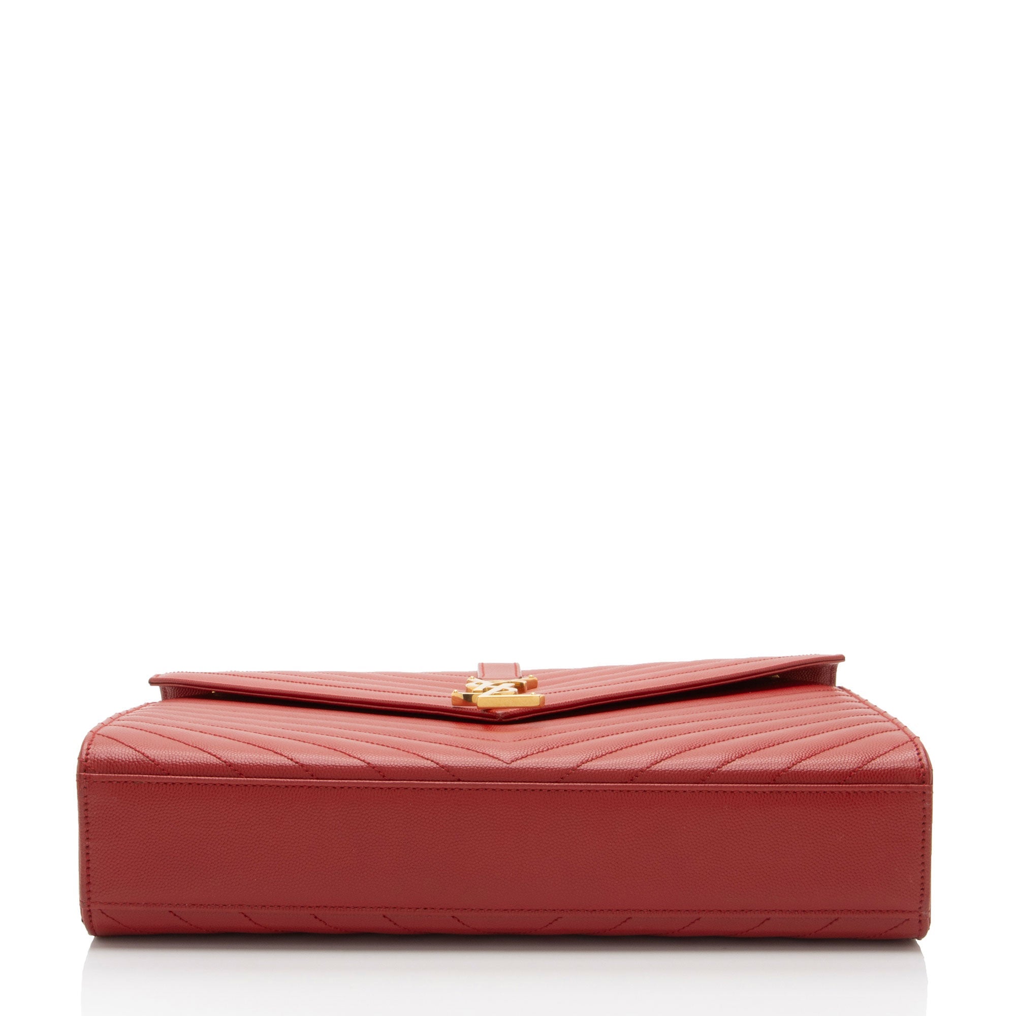 Saint Laurent Matelasse Grain de Poudre Monogram Large Shoulder Bag (SHF-bJ8xep)