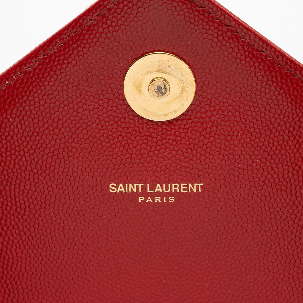 Saint Laurent Matelasse Grain de Poudre Monogram Large Shoulder Bag (SHF-bJ8xep)