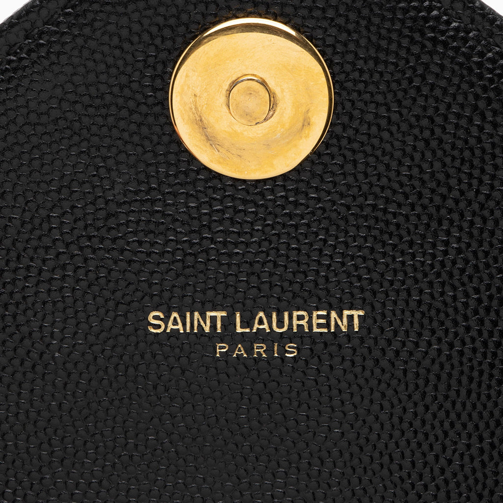 Saint Laurent Matelasse Grain de Poudre Monogram Large Shoulder Bag