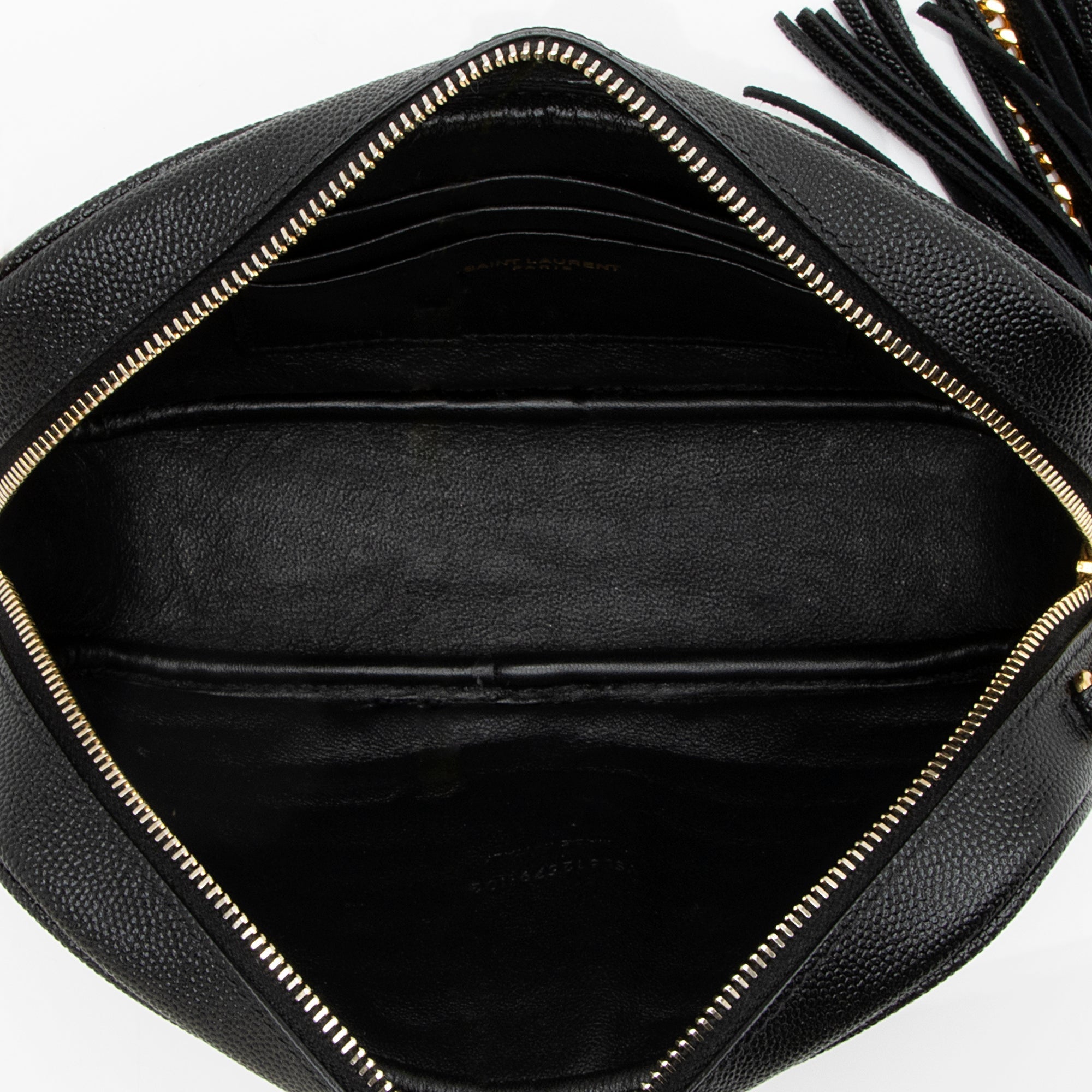 Saint Laurent Matelasse Grain de Poudre Monogram Lou Mini Camera Bag - FINAL SALE (SHF-23811)