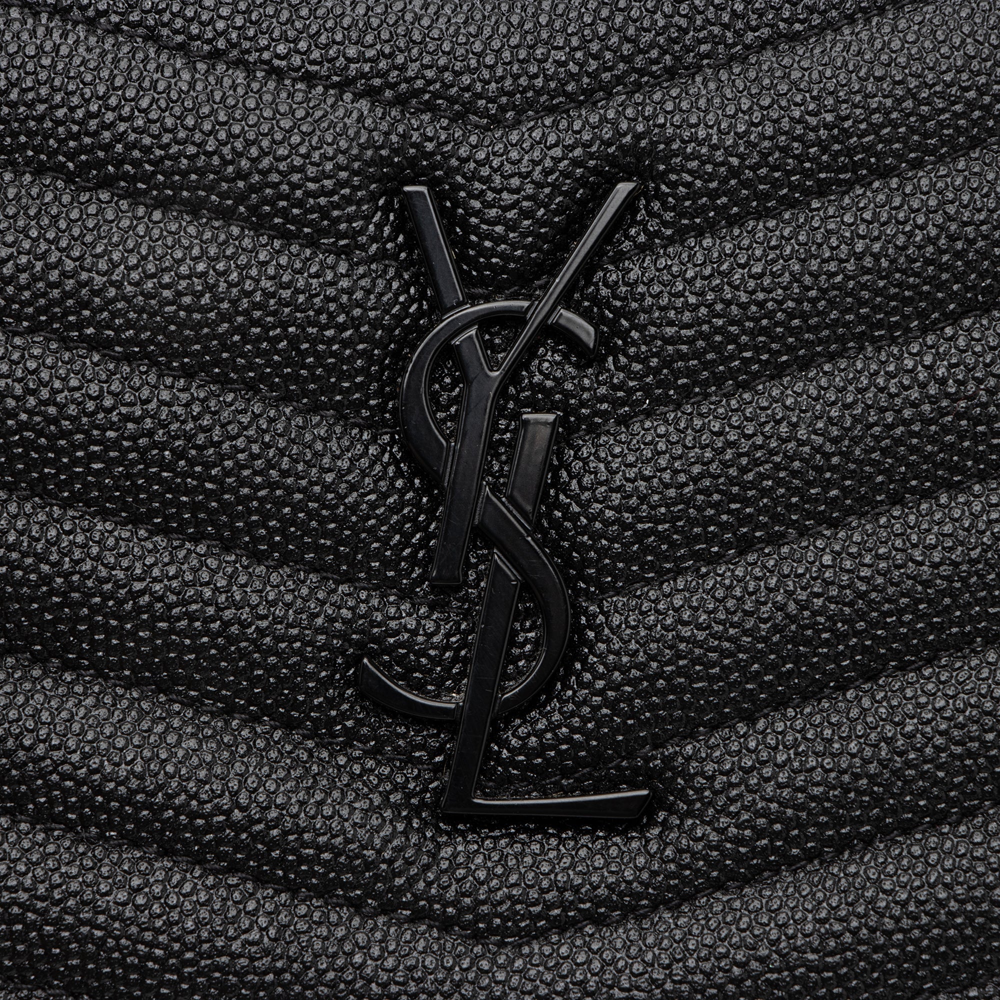 Saint Laurent Matelasse Grain de Poudre Monogram Lou Mini Camera Bag (SHF-23500)