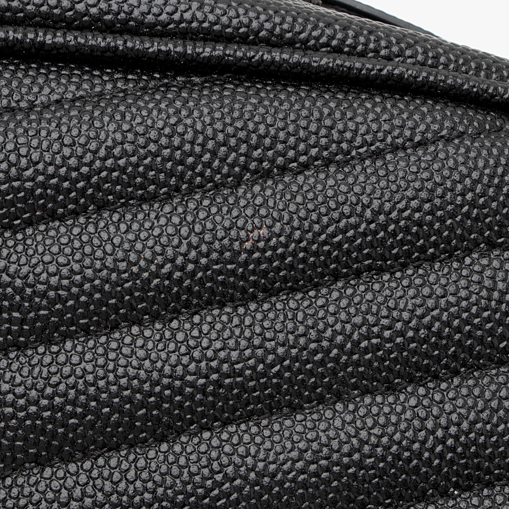 Saint Laurent Matelasse Grain de Poudre Monogram Lou Mini Camera Bag (SHF-OVTrYb)