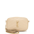 Saint Laurent Matelasse Grain de Poudre Monogram Lou Mini Camera Bag (SHF-e52Zwb)