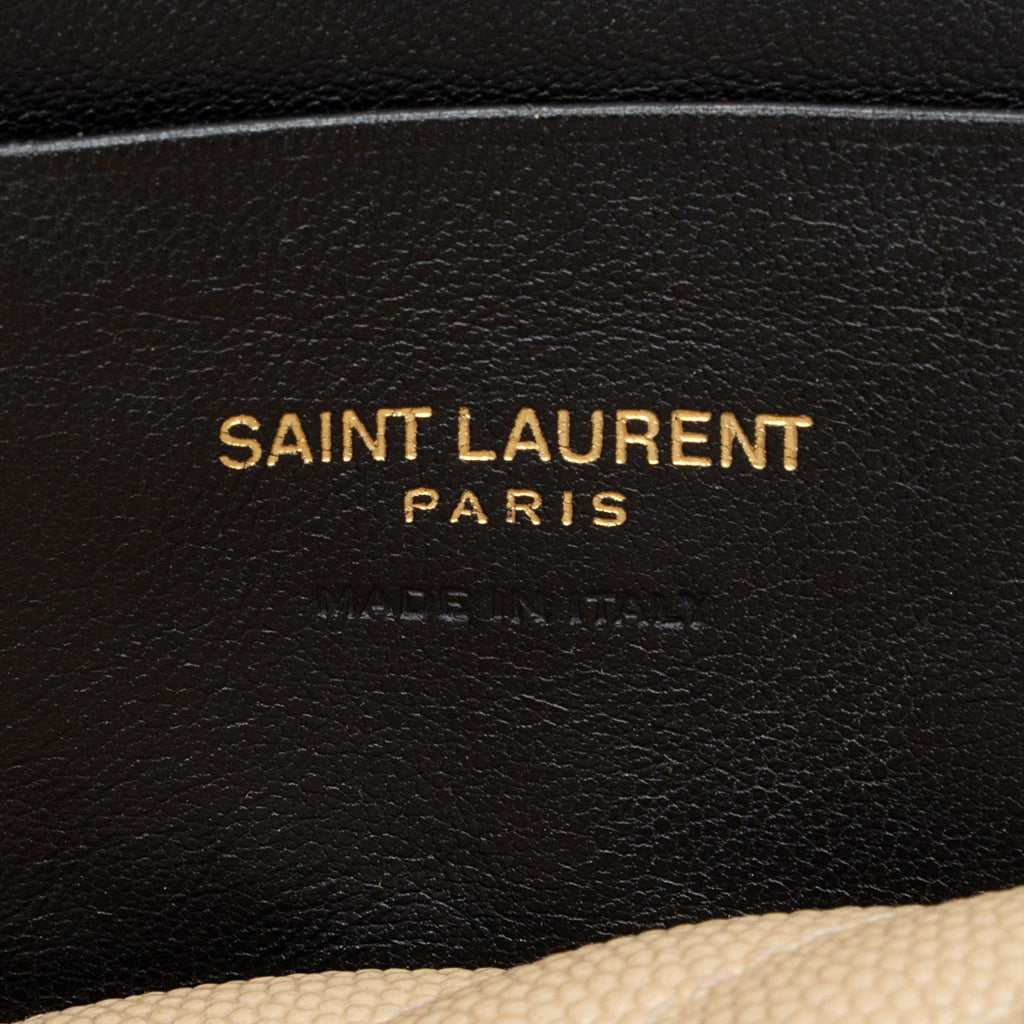 Saint Laurent Matelasse Grain de Poudre Monogram Lou Mini Camera Bag (SHF-e52Zwb)