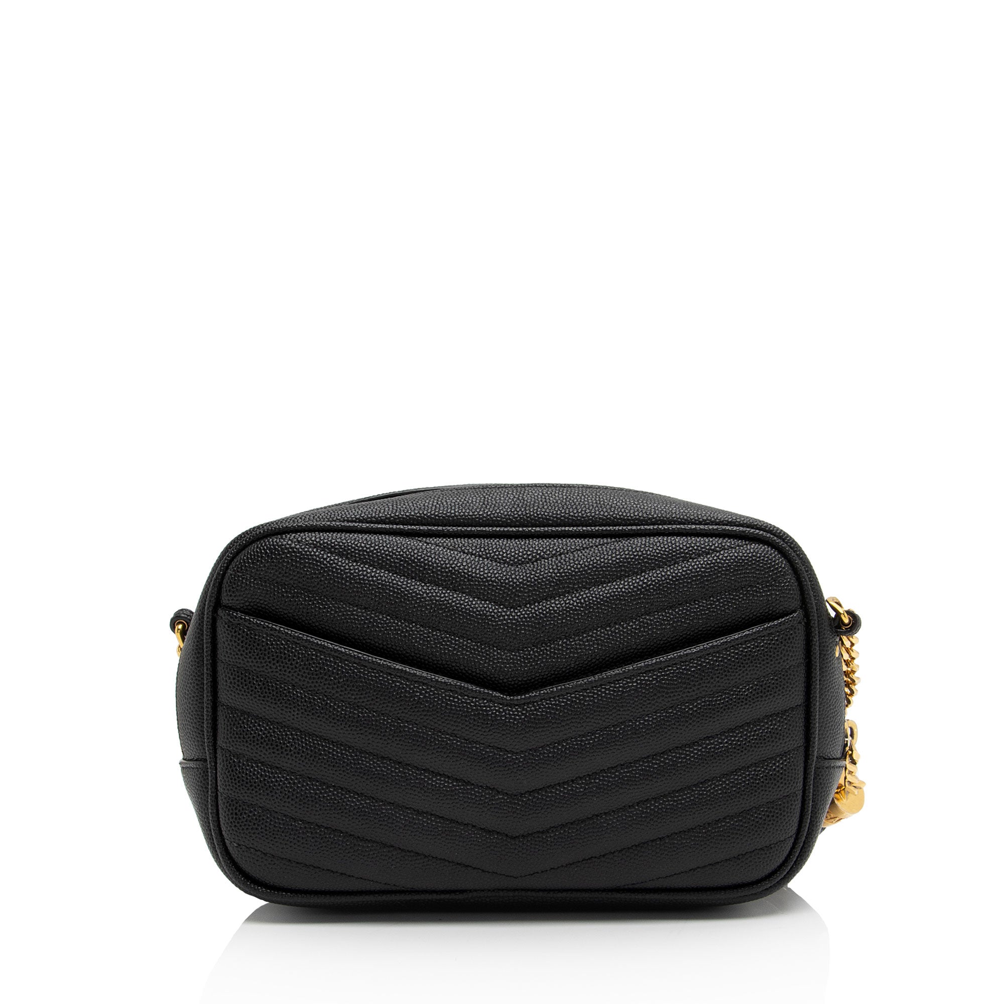 Saint Laurent Matelasse Grain de Poudre Monogram Lou Mini Camera Bag (SHF-mLGuHp)