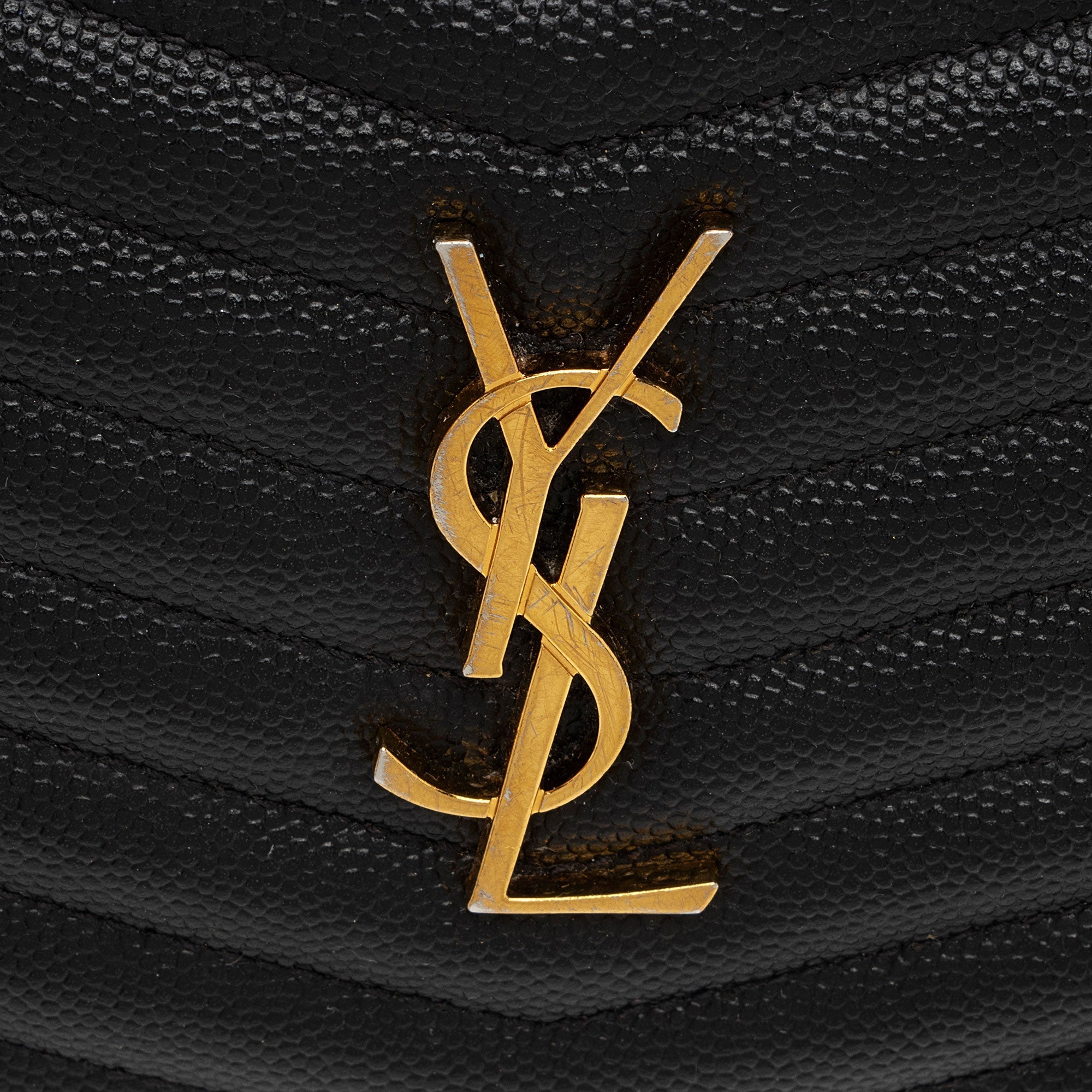 Saint Laurent Matelasse Grain de Poudre Monogram Lou Mini Camera Bag (SHF-mLGuHp)