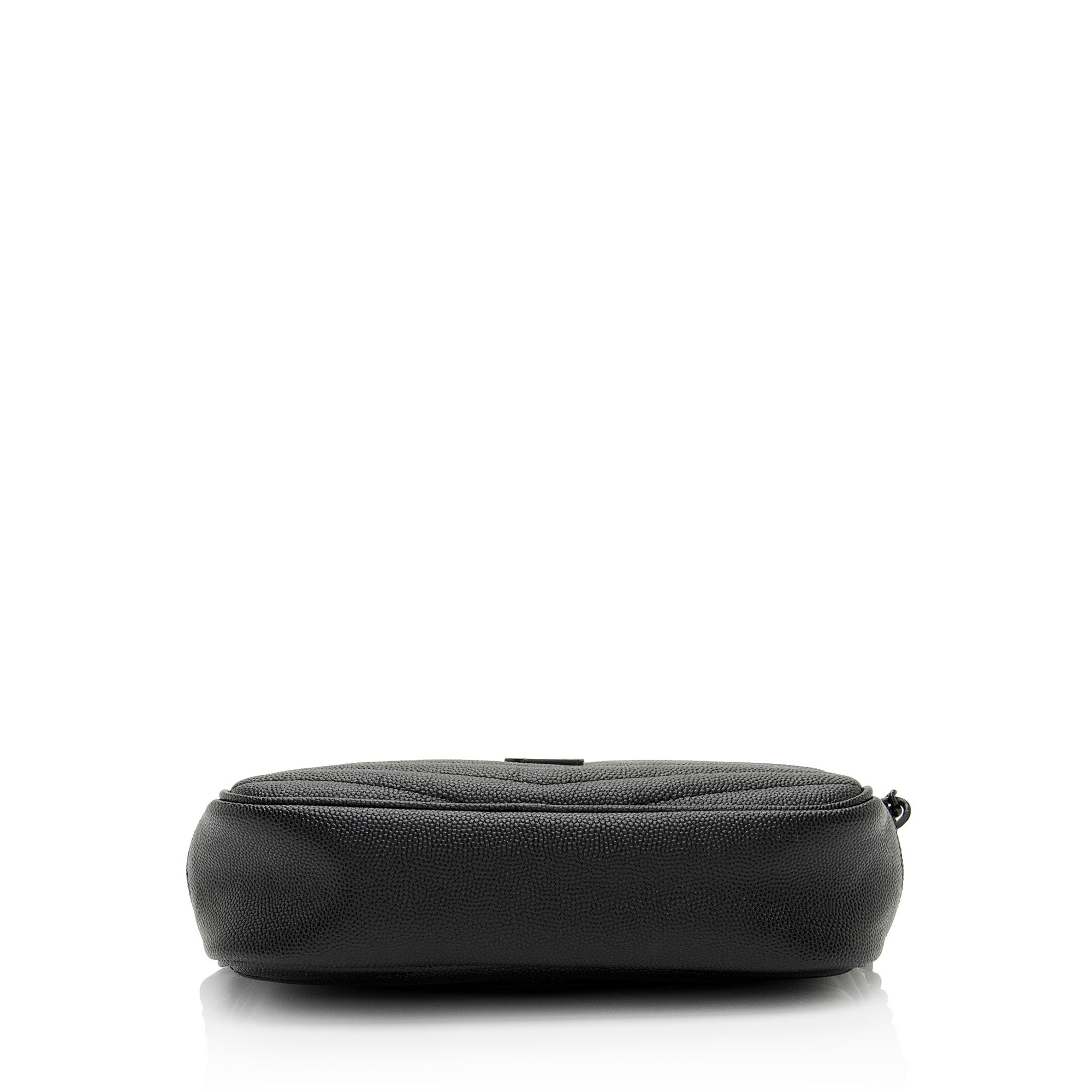 Saint Laurent Matelasse Grain de Poudre Monogram Lou Mini Camera Bag (SHF-CGmBSW)