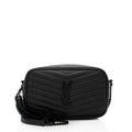 Saint Laurent Matelasse Grain de Poudre Monogram Lou Mini Camera Bag (SHF-CGmBSW)